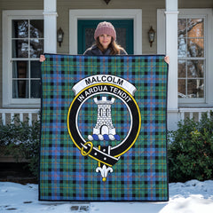 Malcolm Ancient Tartan Crest Quilt