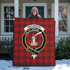 Matheson Modern Tartan Crest Quilt
