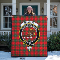 McAulay Modern Tartan Crest Quilt
