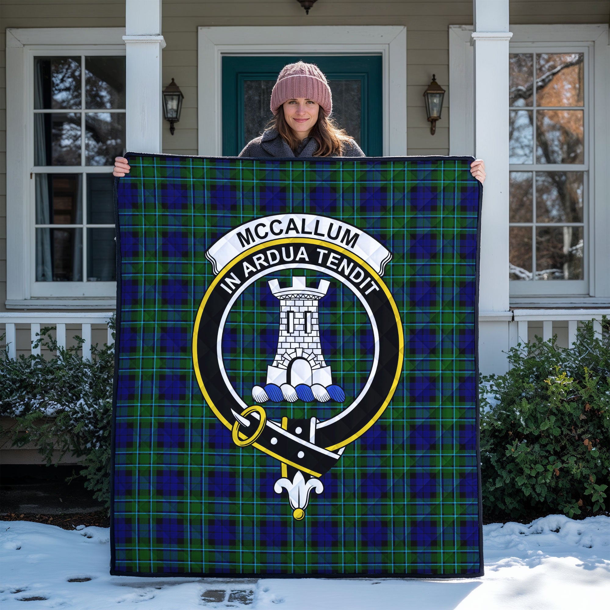 McCallum Modern Tartan Crest Quilt
