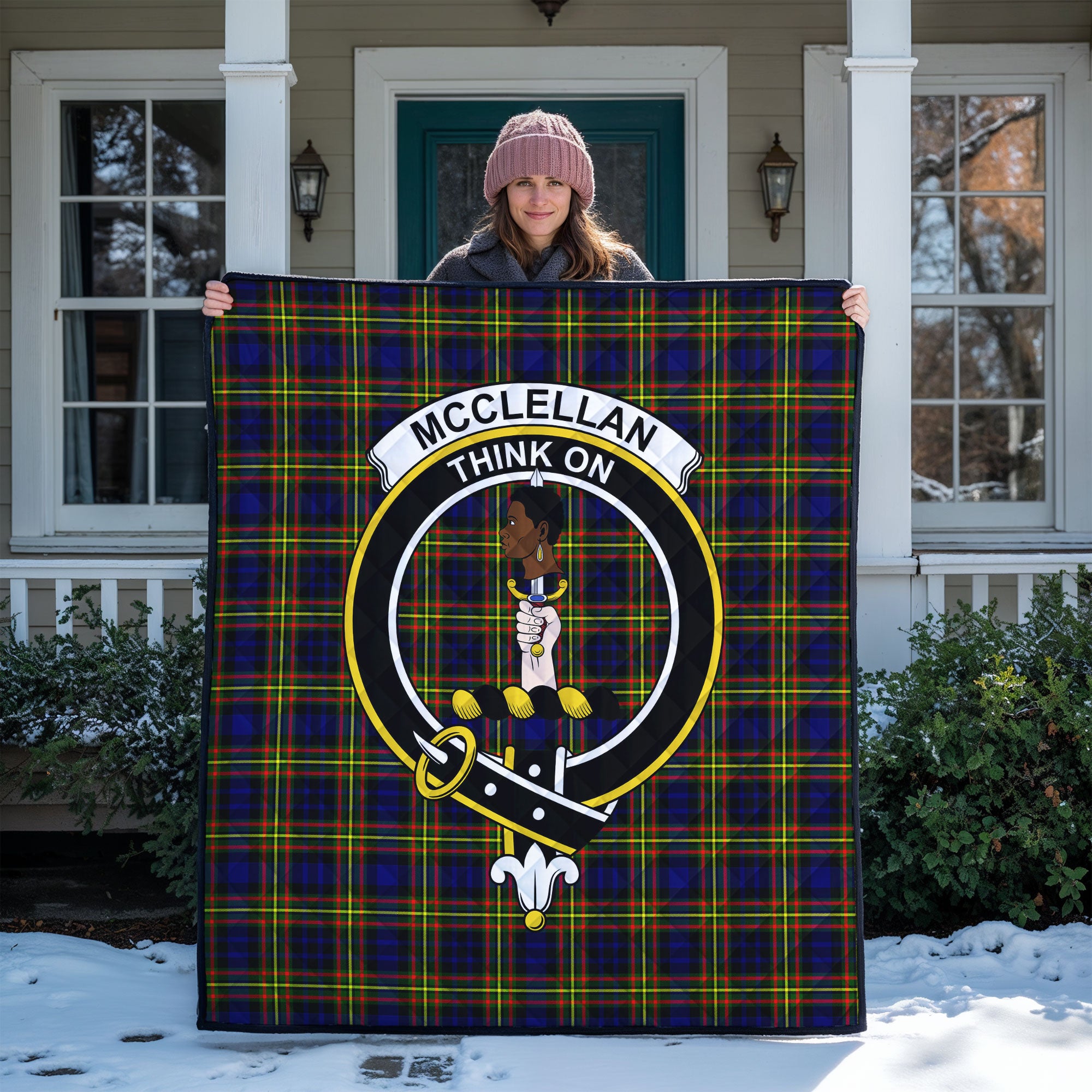 McClellan Modern Tartan Crest Quilt