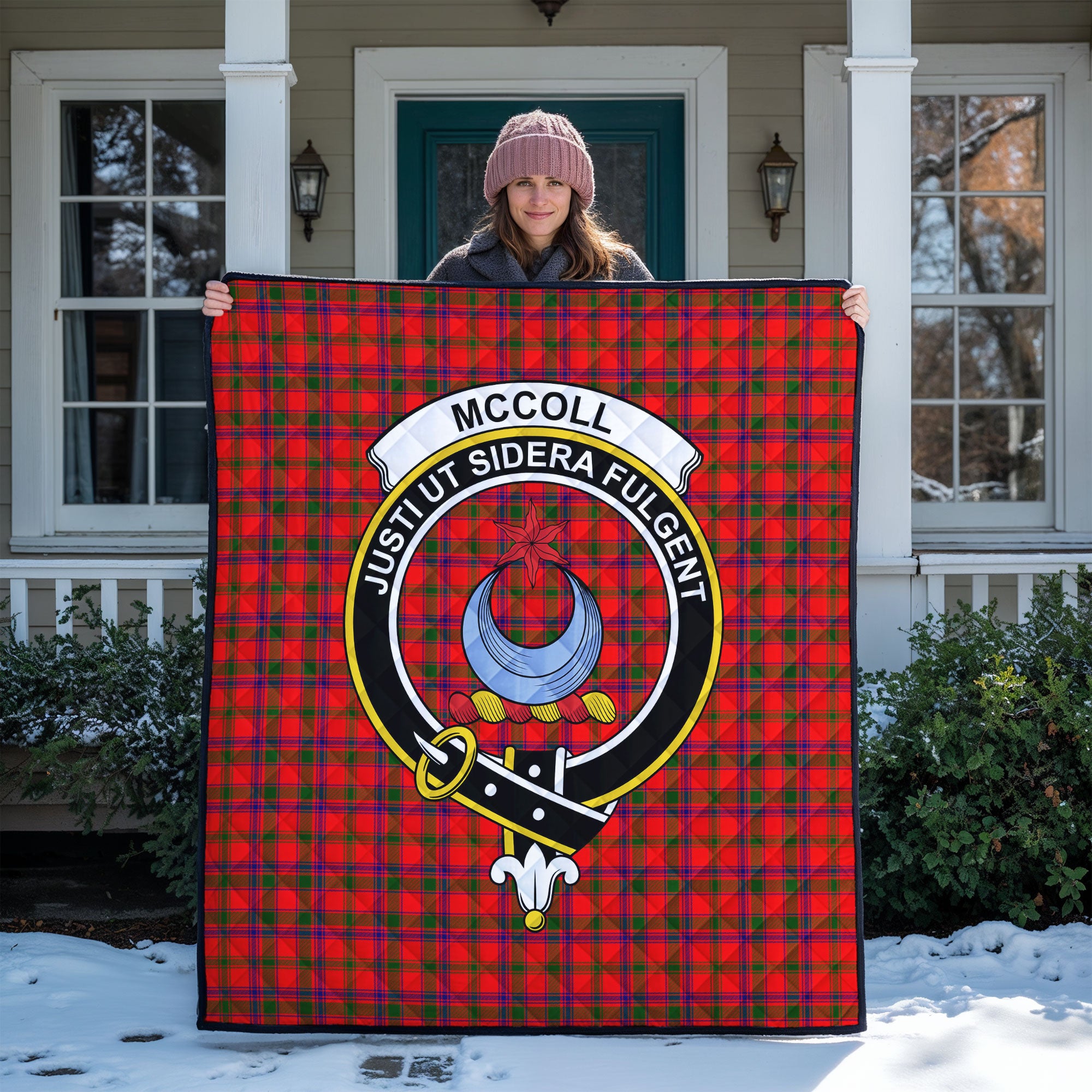 McColl Tartan Crest Quilt