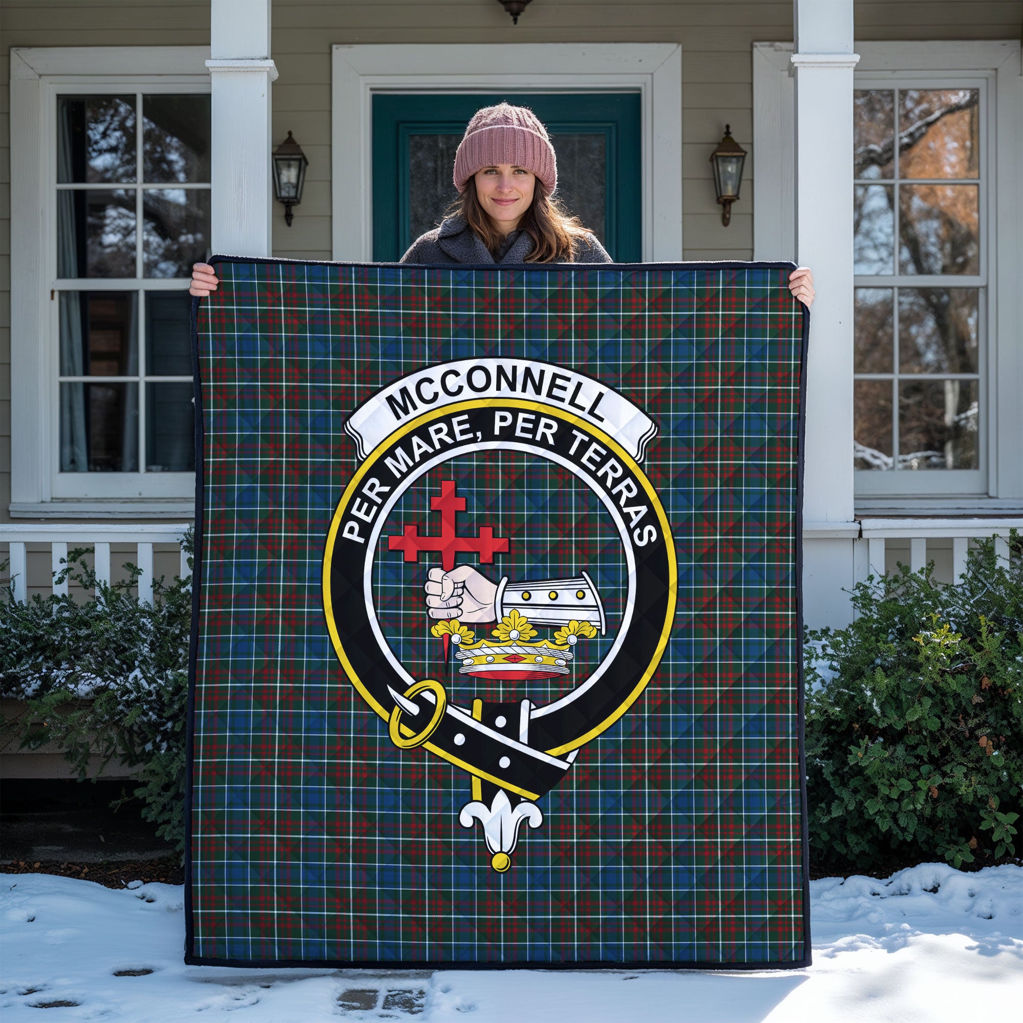 McConnell Tartan Crest Quilt