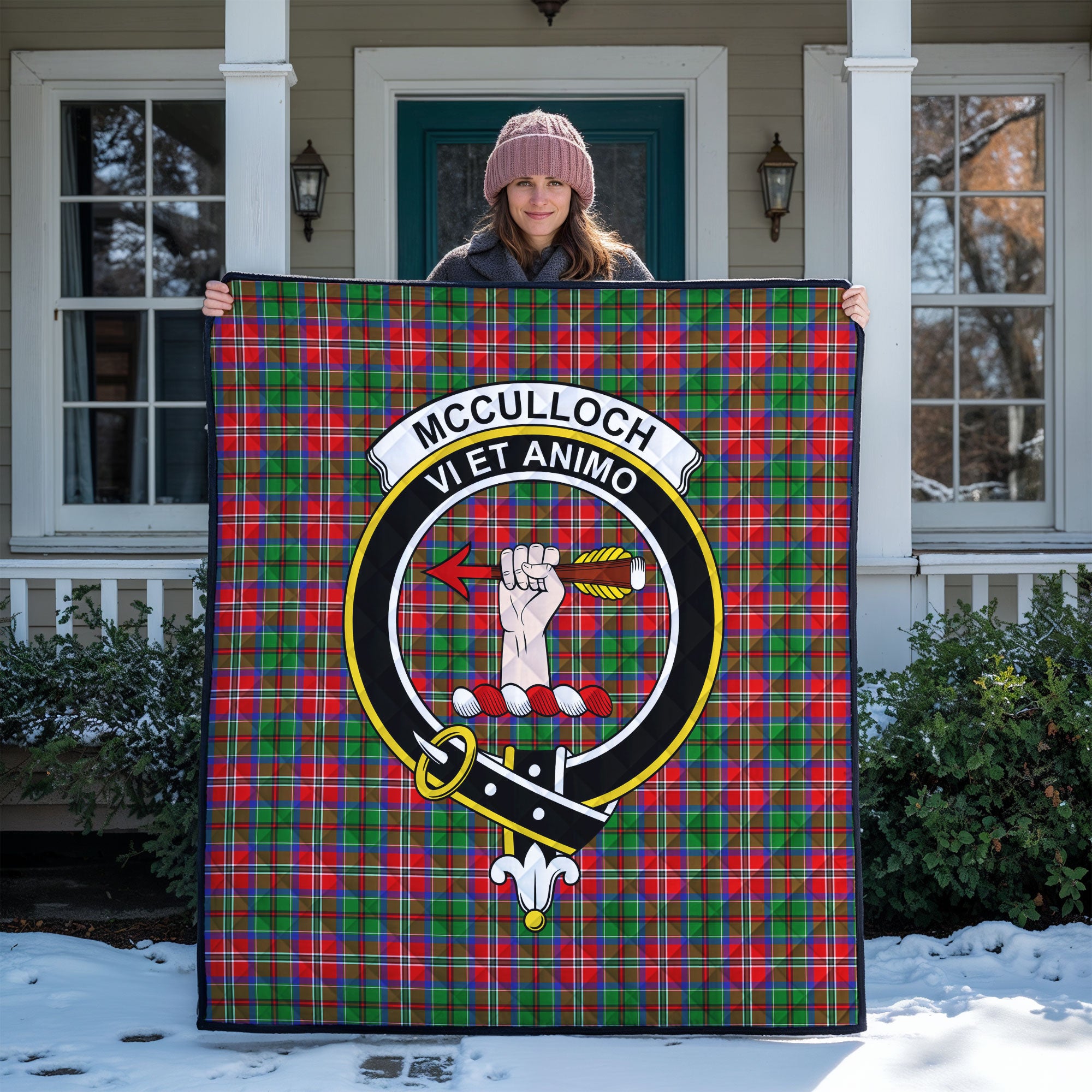 McCulloch Tartan Crest Quilt