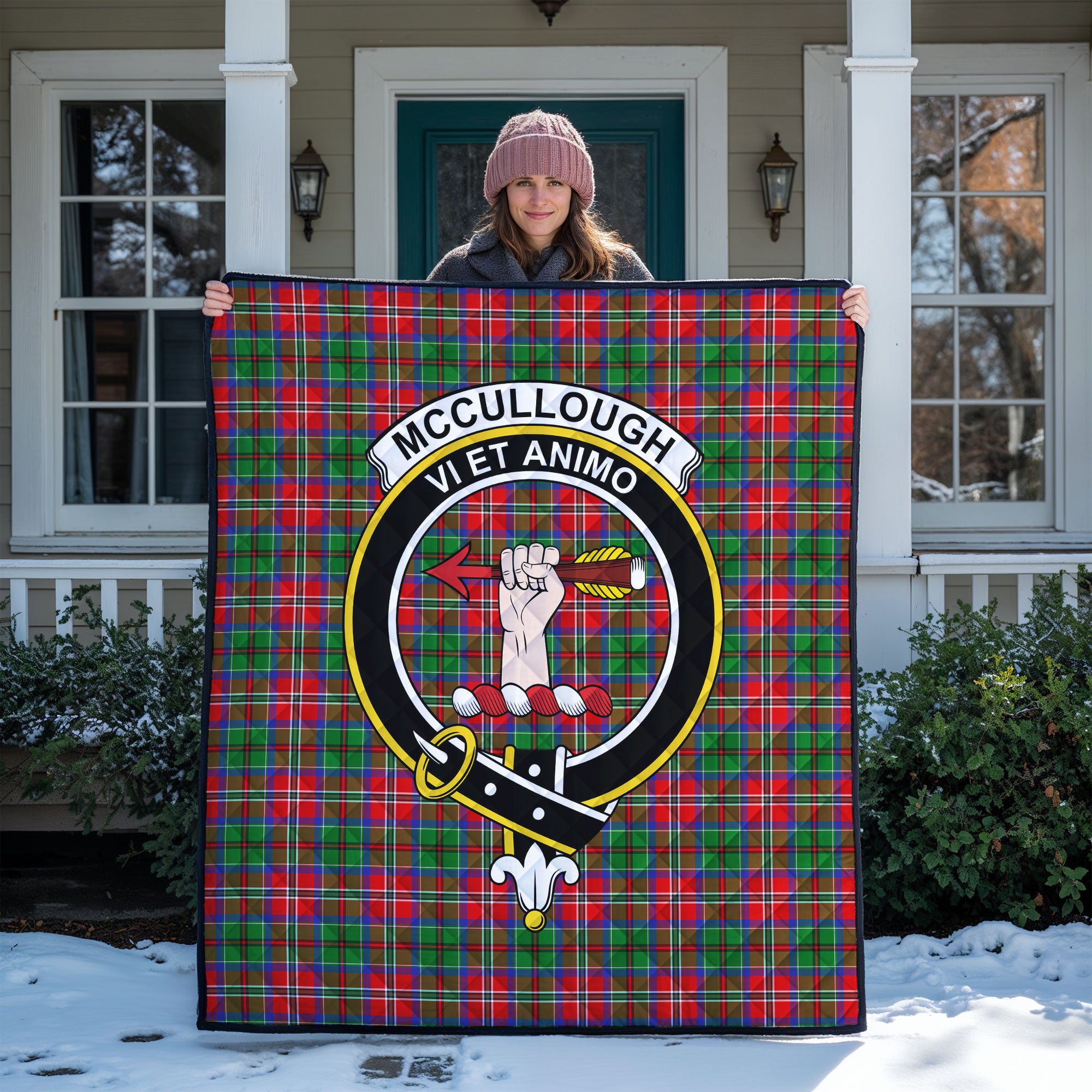 McCullough Tartan Crest Quilt