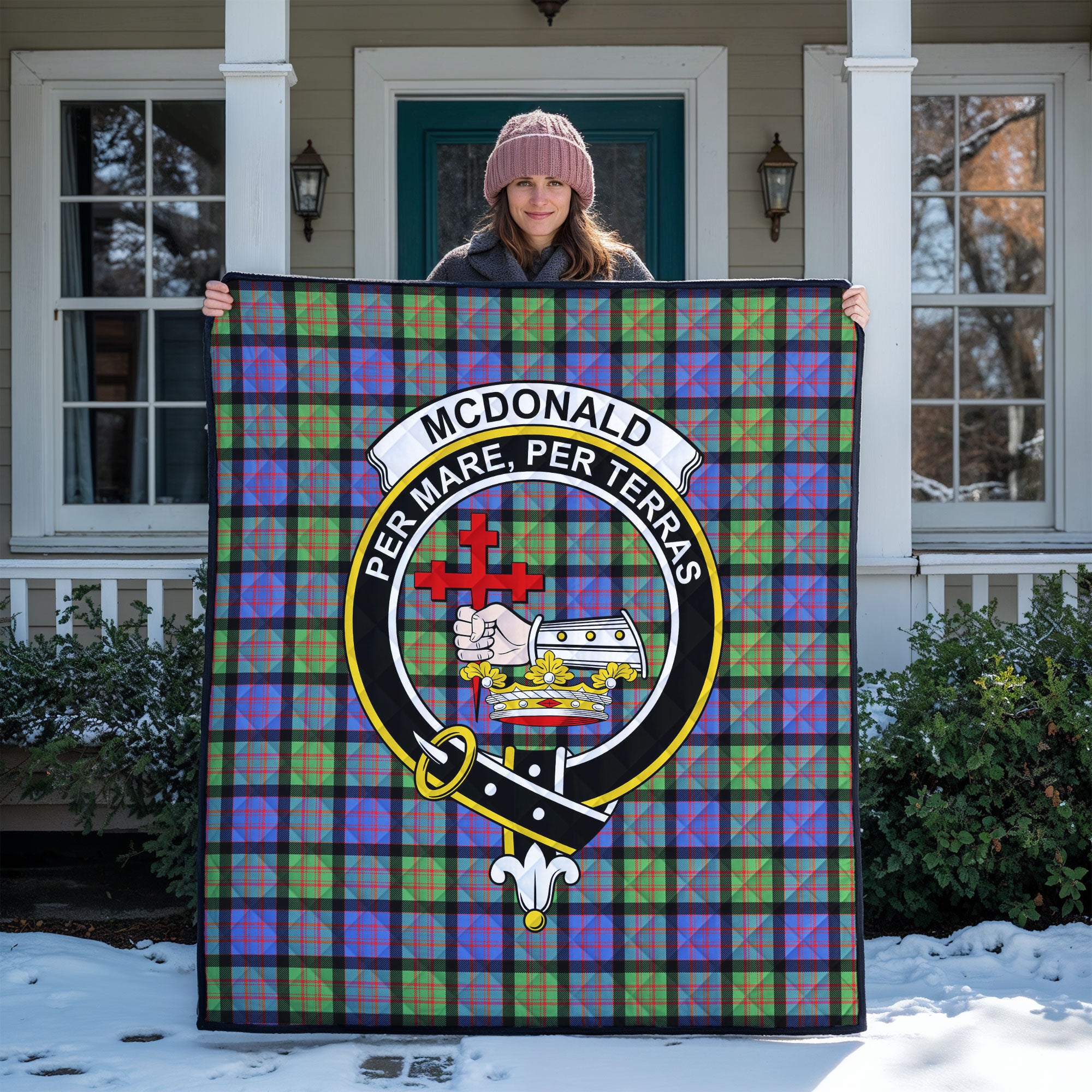 McDonald Ancient Tartan Crest Quilt