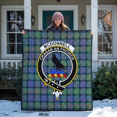 McDonnell of Glengarry Ancient Tartan Crest Quilt