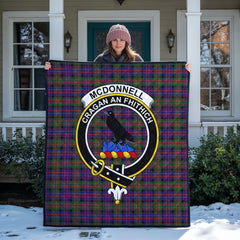 McDonnell of Glengarry Modern Tartan Crest Quilt