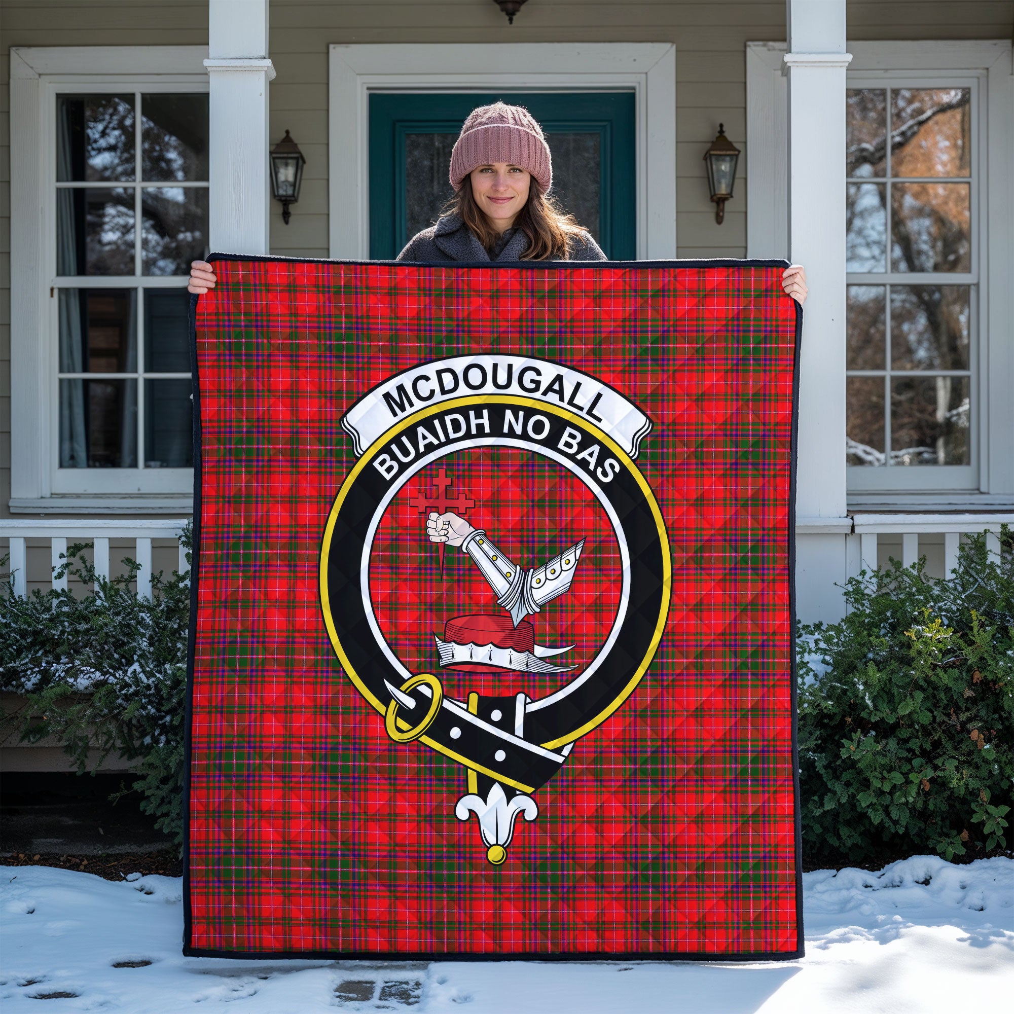 McDougall Modern Tartan Crest Quilt
