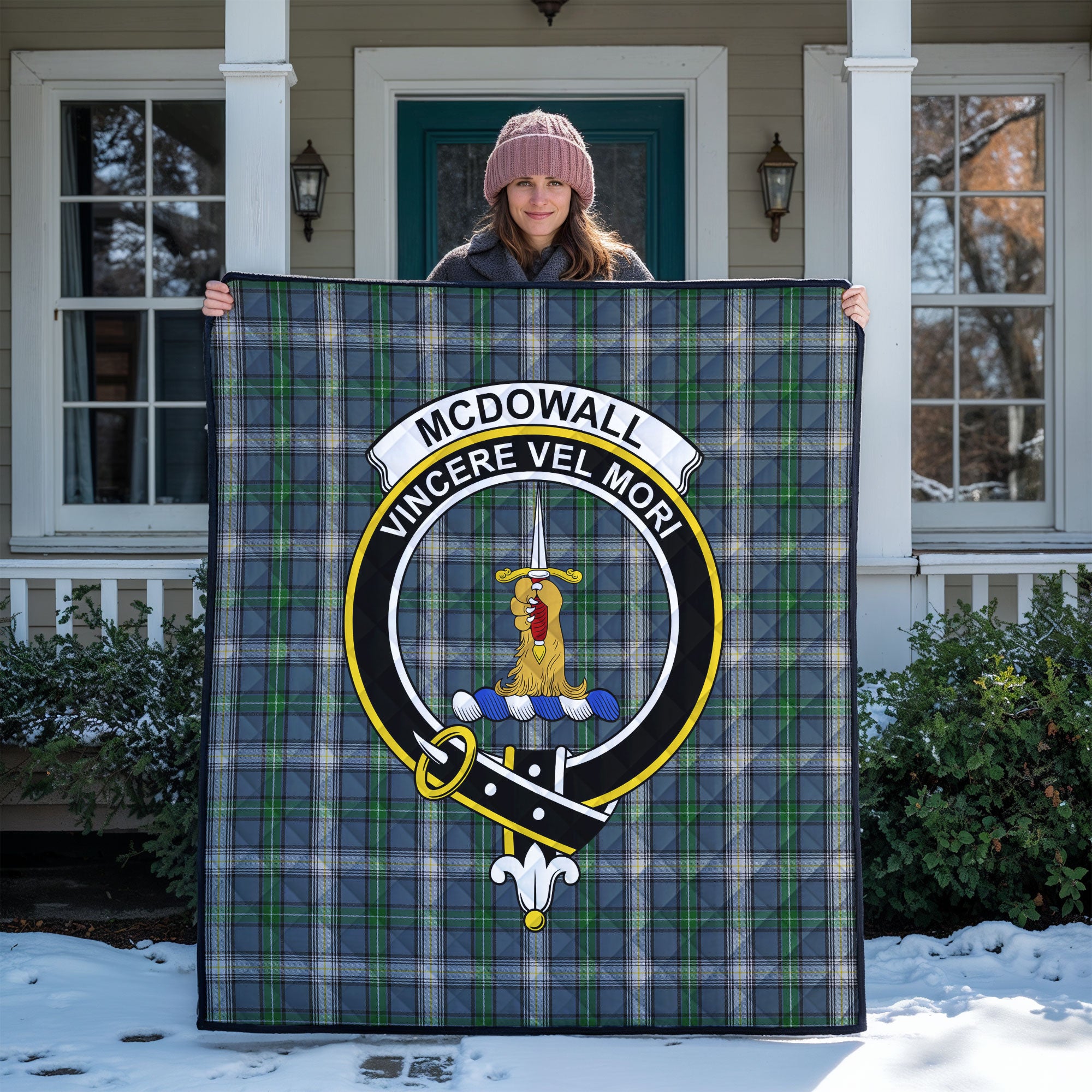 McDowall Tartan Crest Quilt