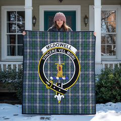 McDowell (MacDowell) Tartan Crest Quilt