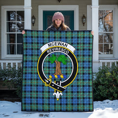 McEwan Ancient Tartan Crest Quilt