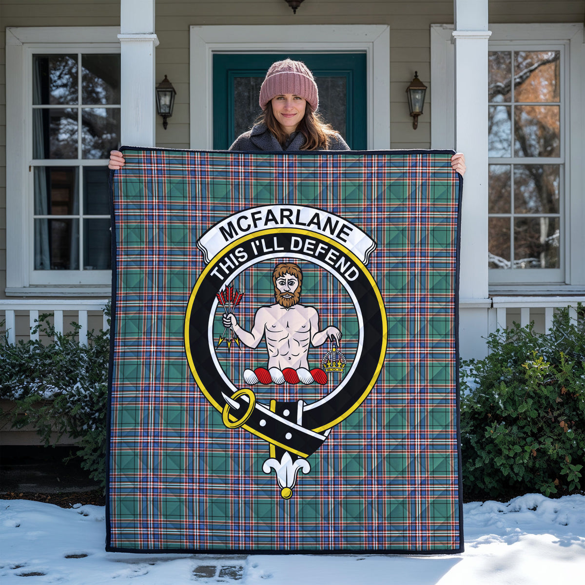 McFarlane Hunting Ancient Tartan Crest Quilt