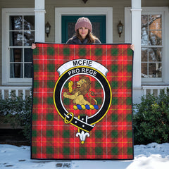 McFie Tartan Crest Quilt
