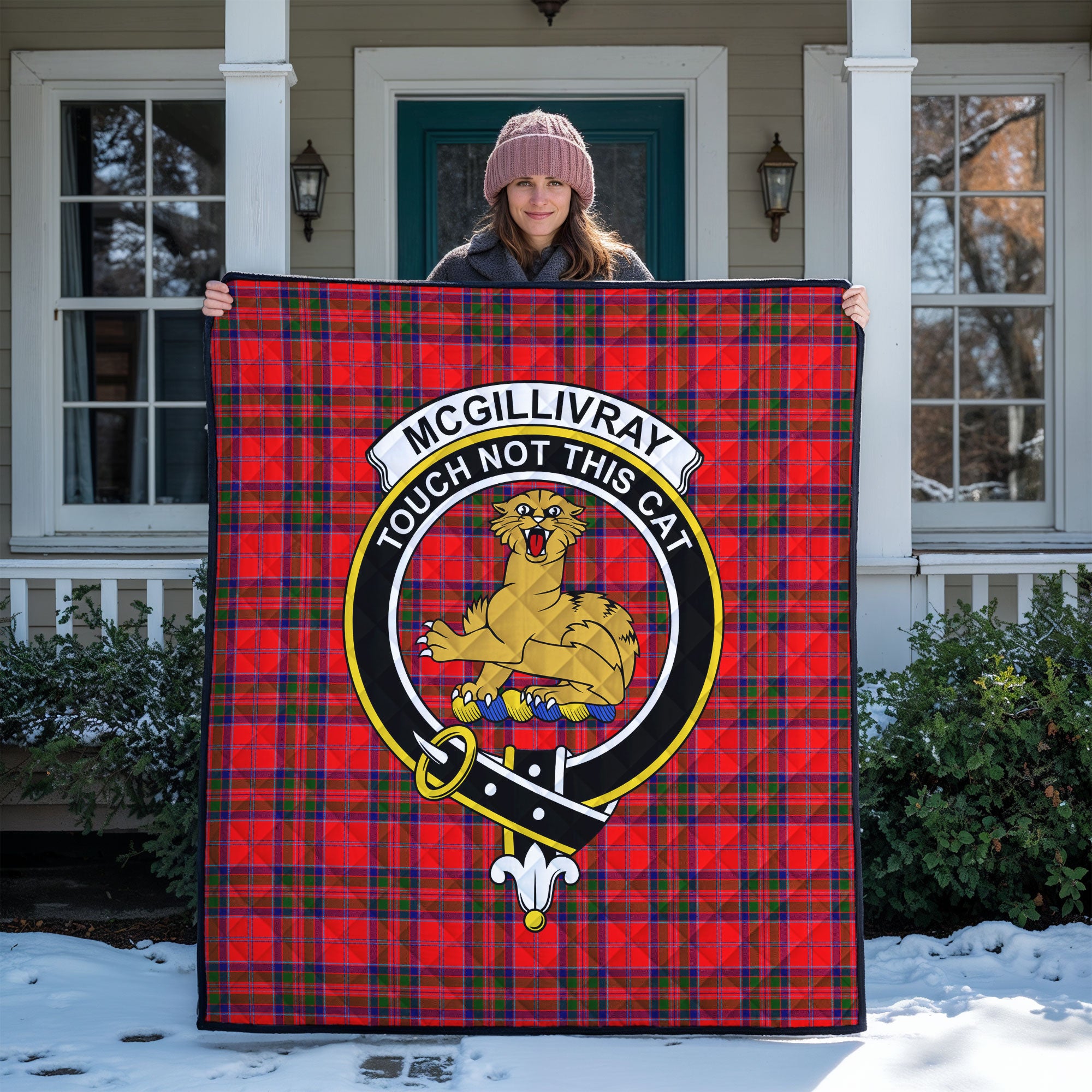 McGillivray Modern Tartan Crest Quilt