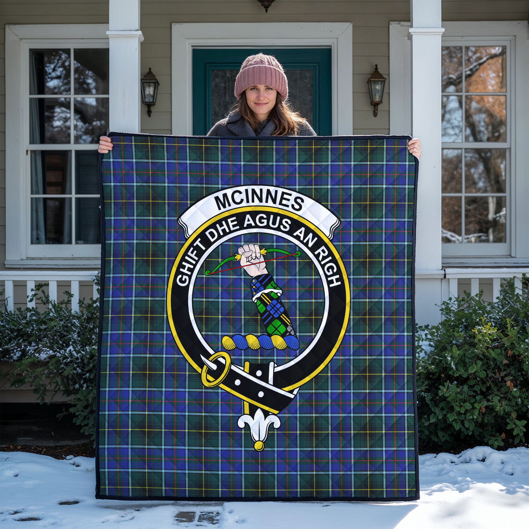 McInnes Modern Tartan Crest Quilt