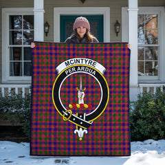 McIntyre Modern Tartan Crest Quilt