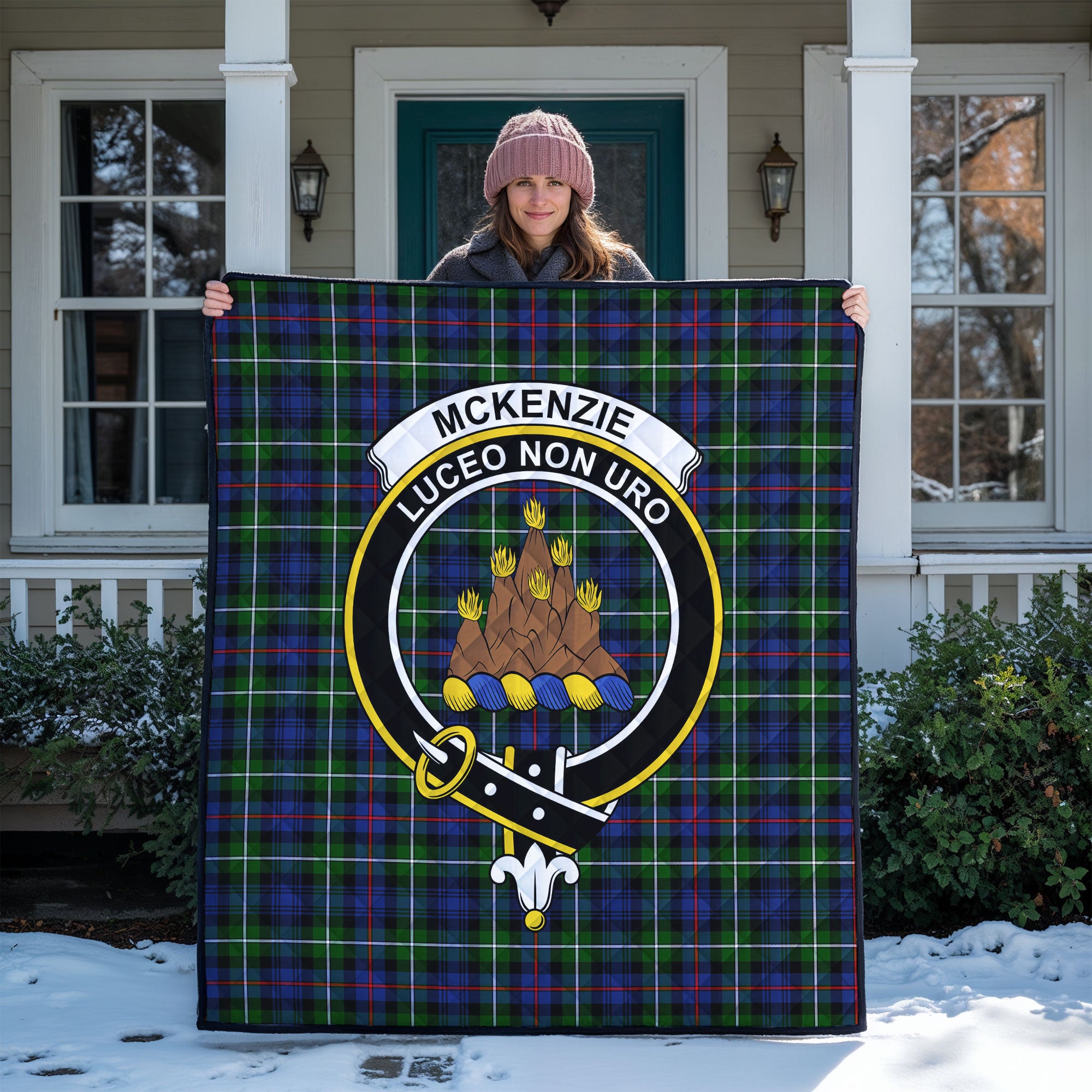 McKenzie Modern Tartan Crest Quilt