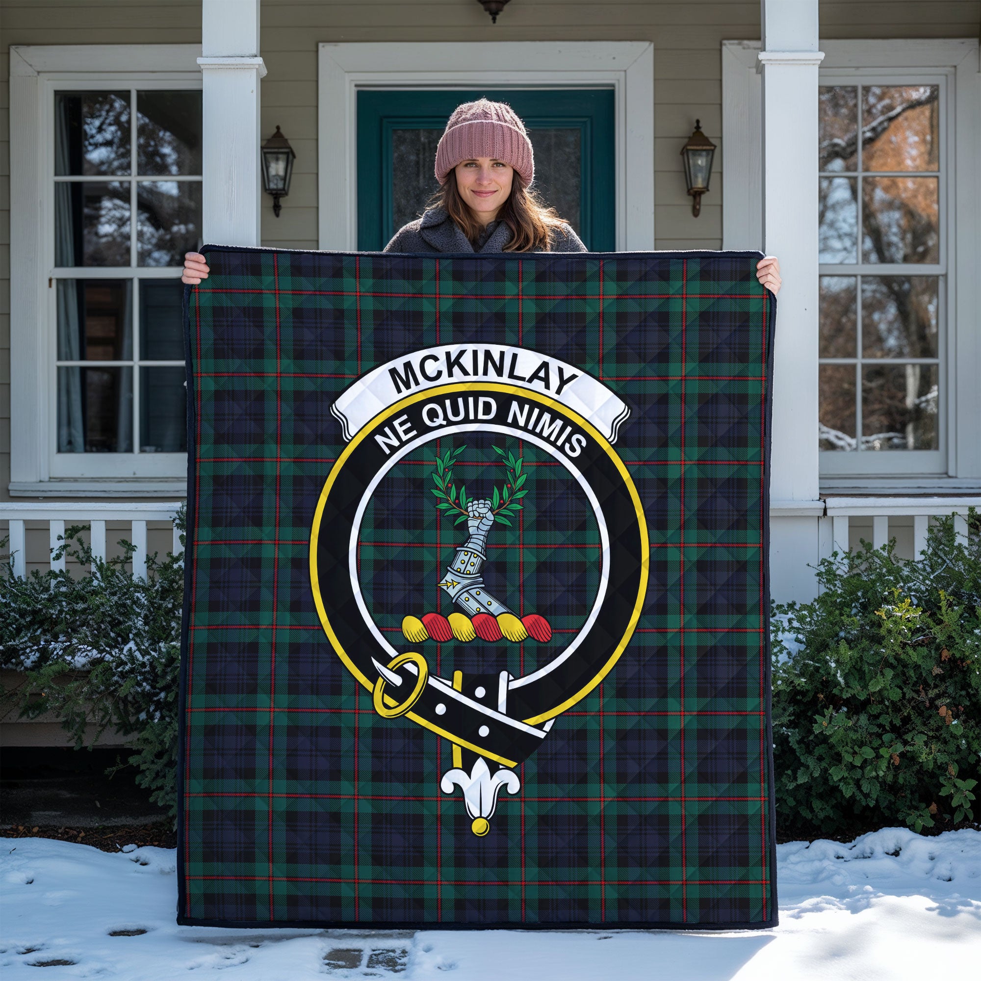 McKinlay Modern Tartan Crest Quilt