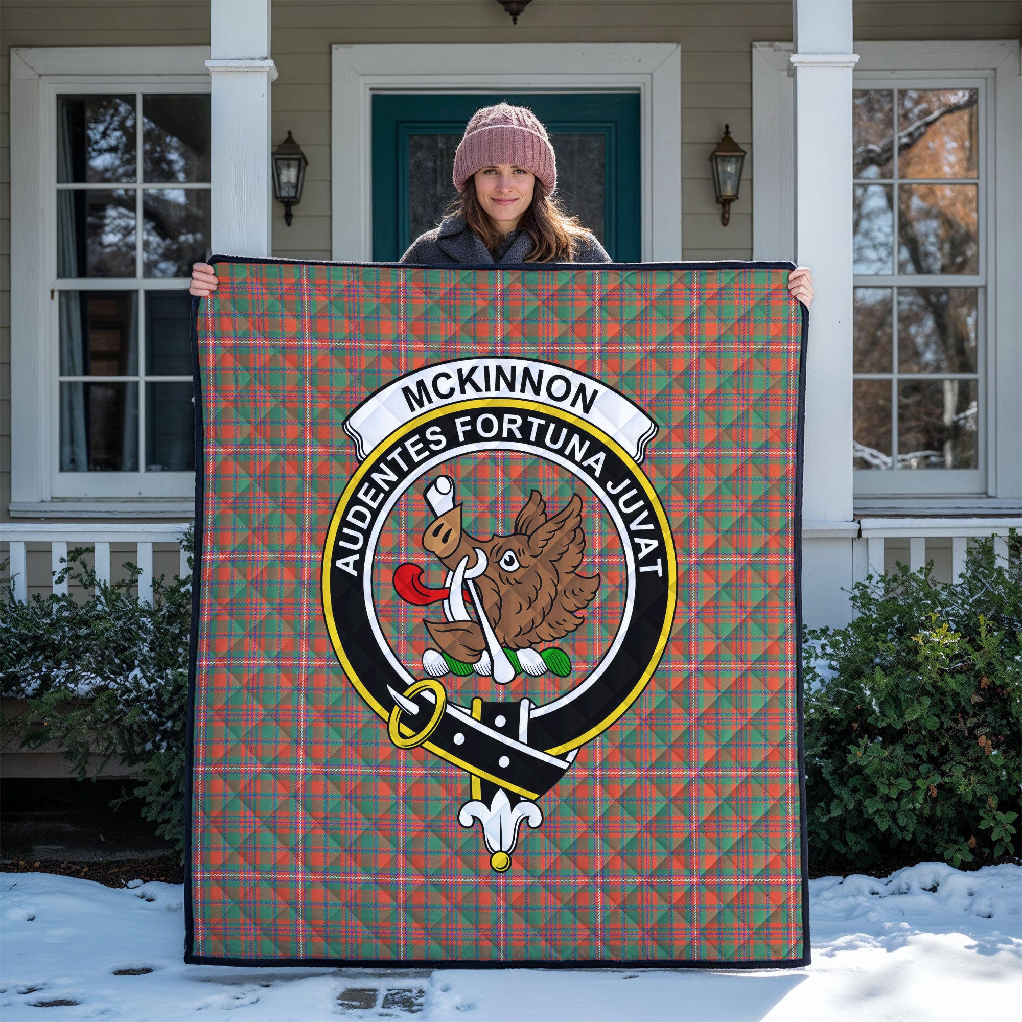 McKinnon Ancient Tartan Crest Quilt