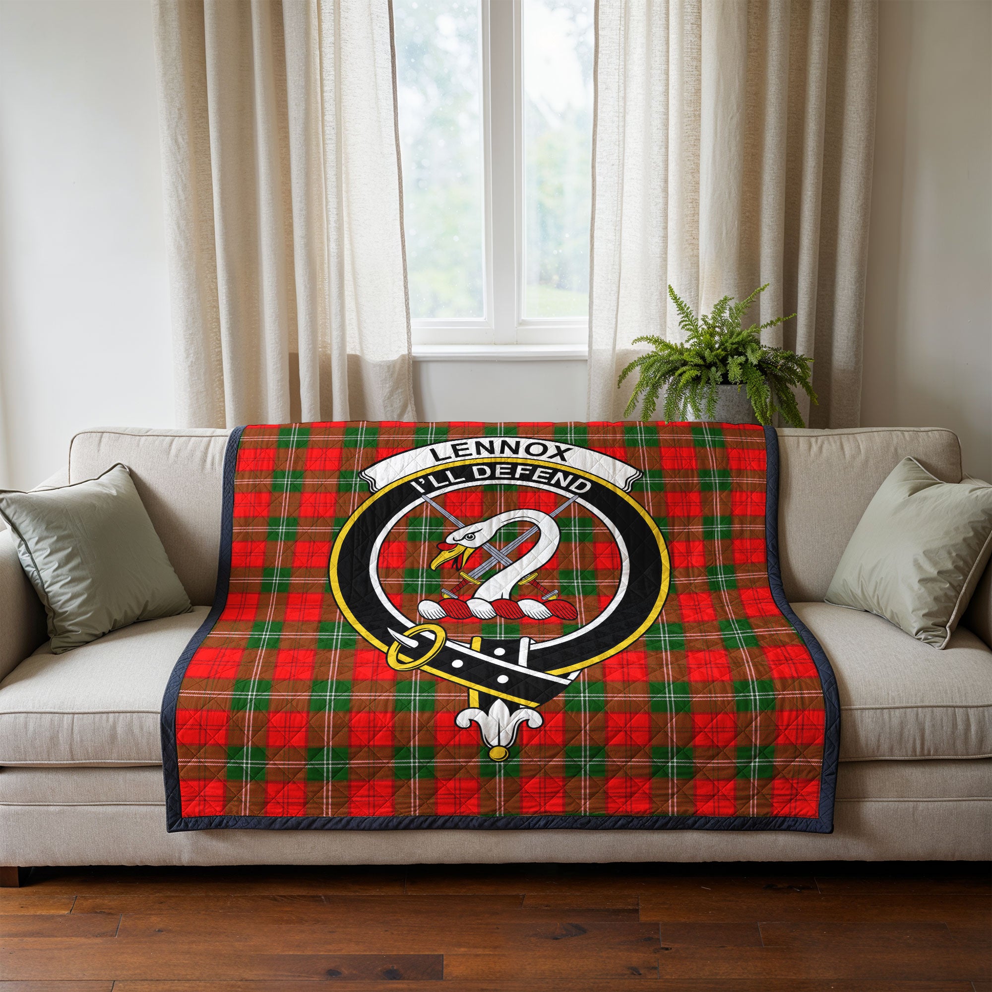 Lennox Tartan Crest Quilt
