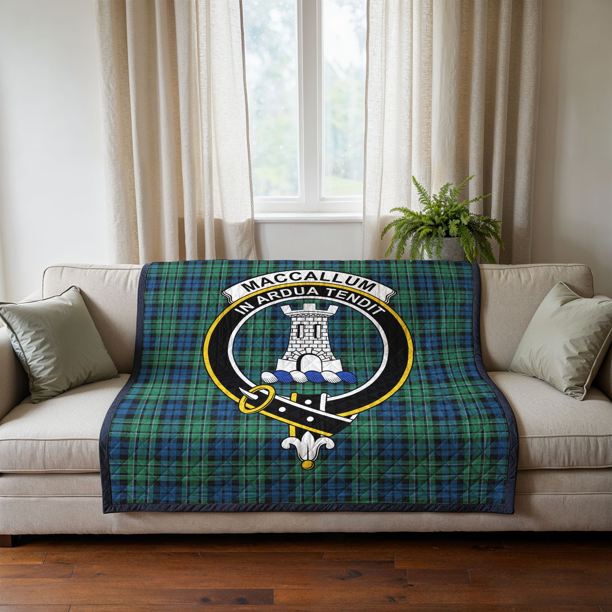 MacCallum Ancient Tartan Crest Quilt