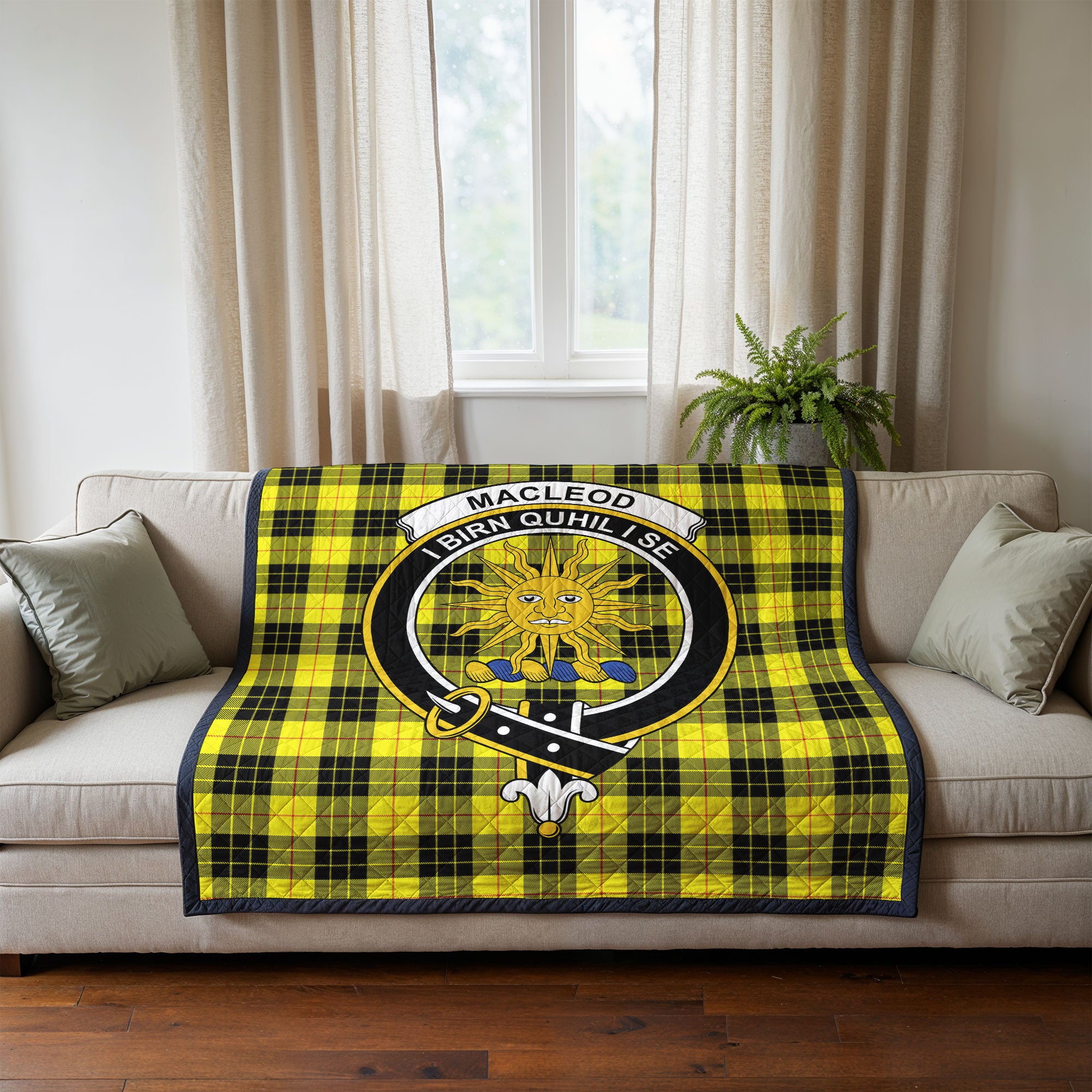 MacLeod of Lewis Modern Tartan Crest Quilt