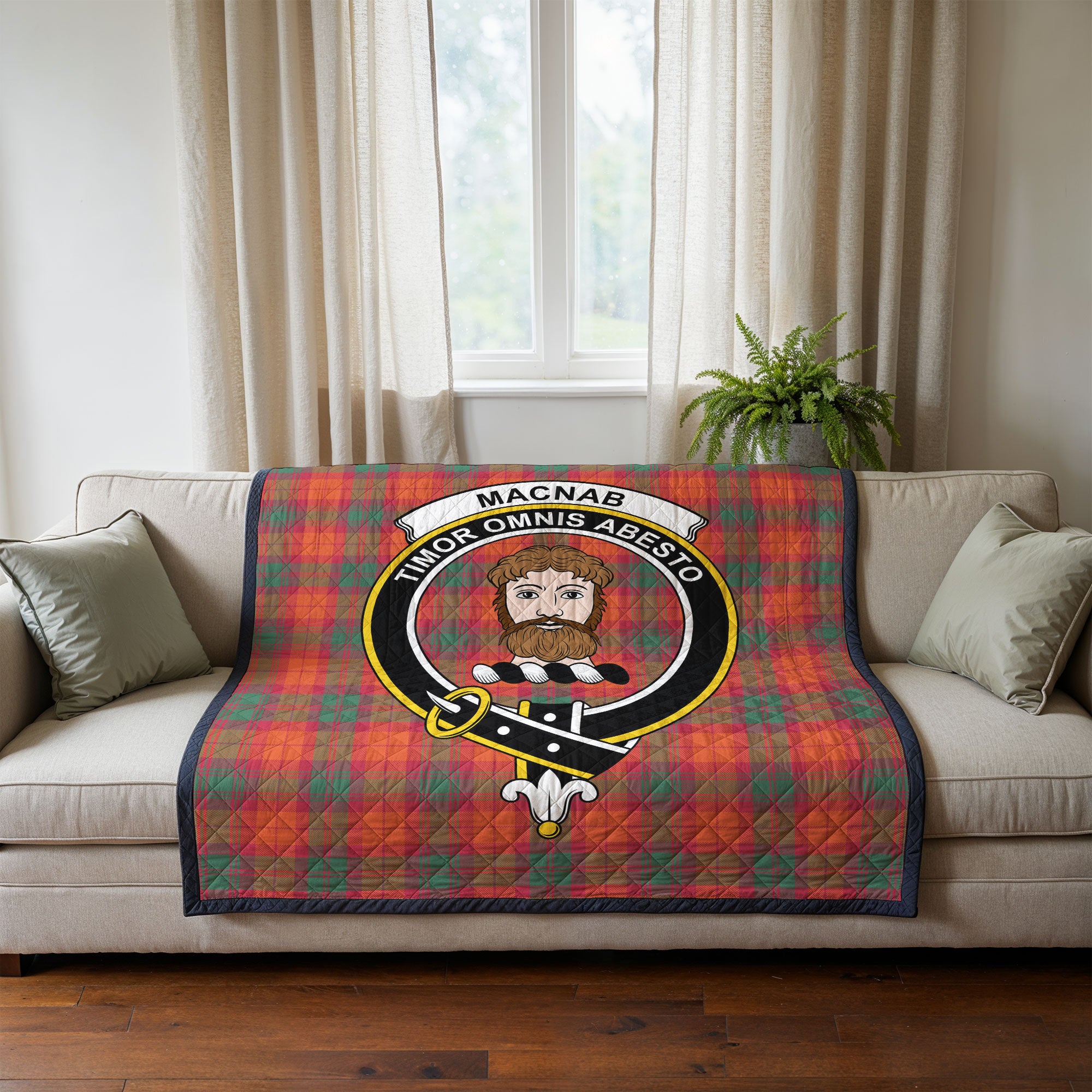 MacNab Ancient Tartan Crest Quilt