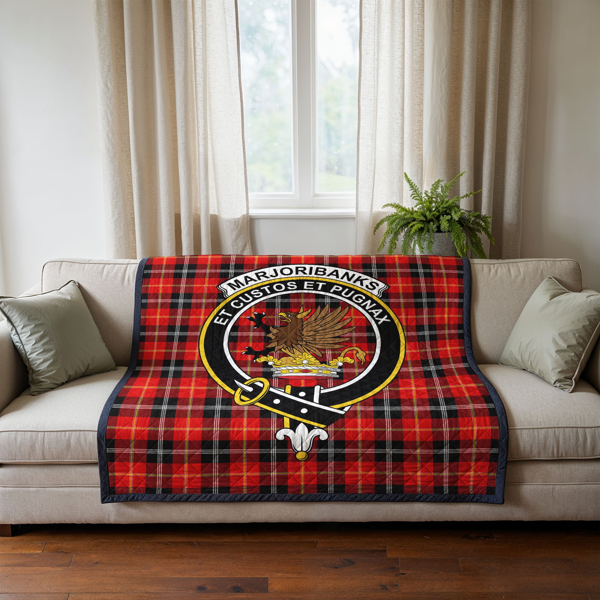 Marjoribanks Tartan Crest Quilt