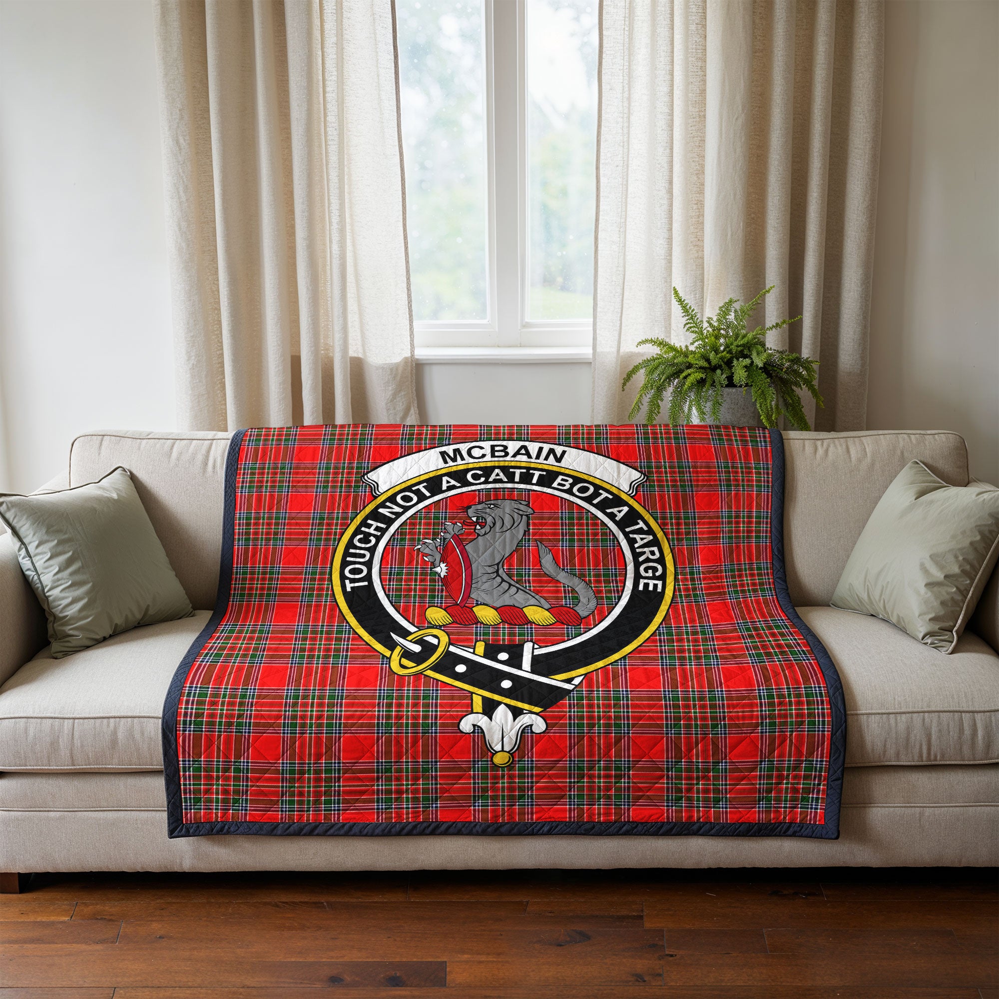 McBain Tartan Crest Quilt