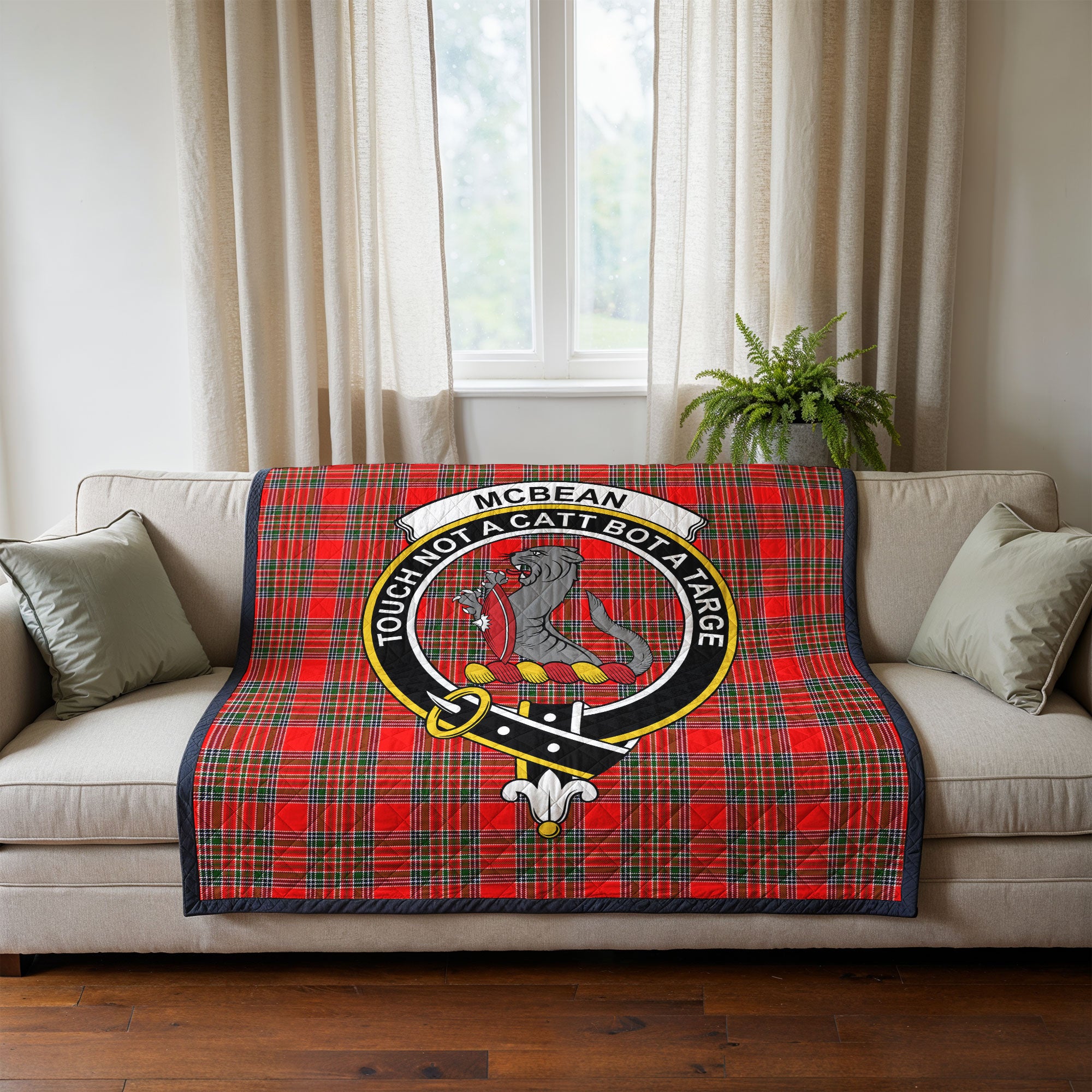 McBean Tartan Crest Quilt