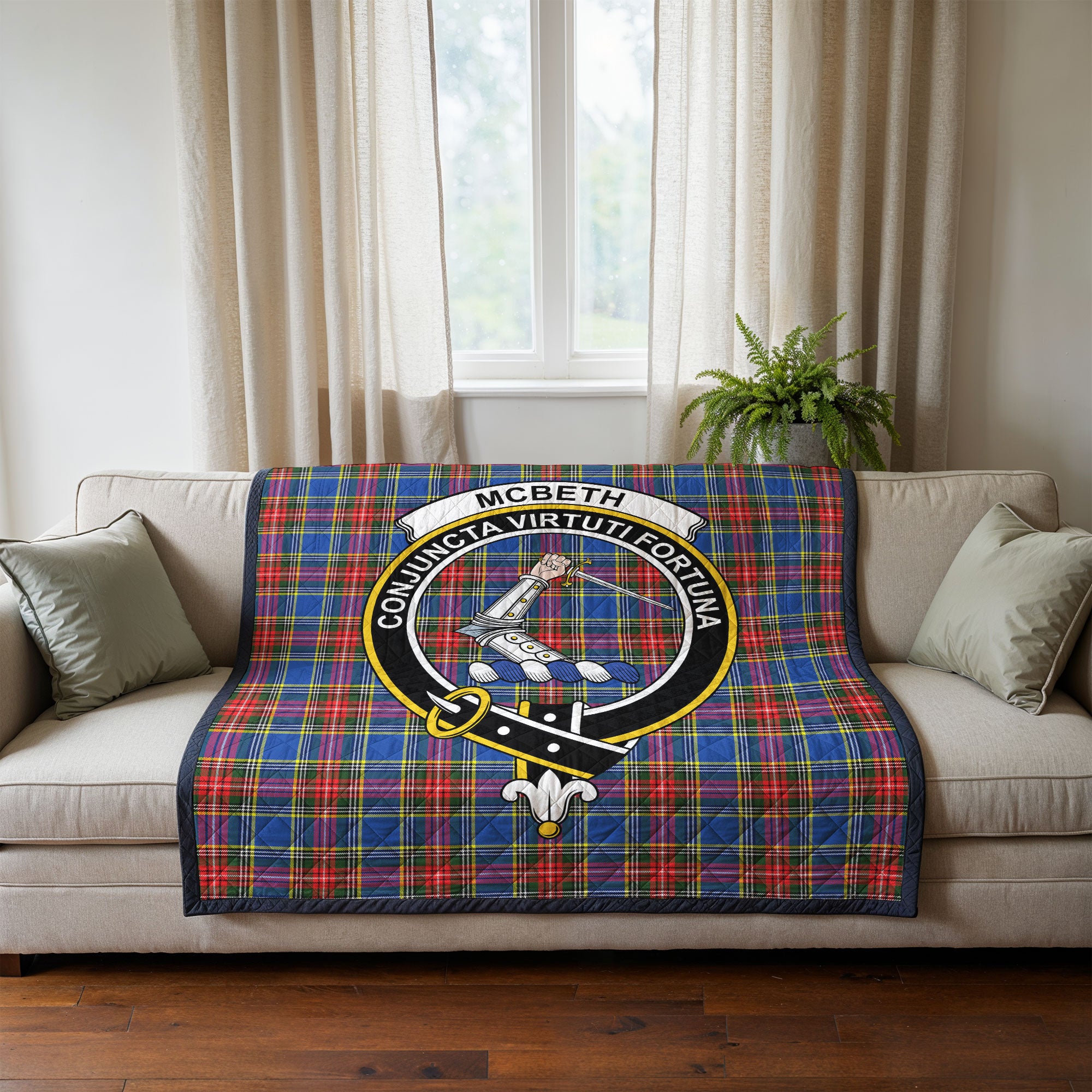 McBeth Modern Tartan Crest Quilt