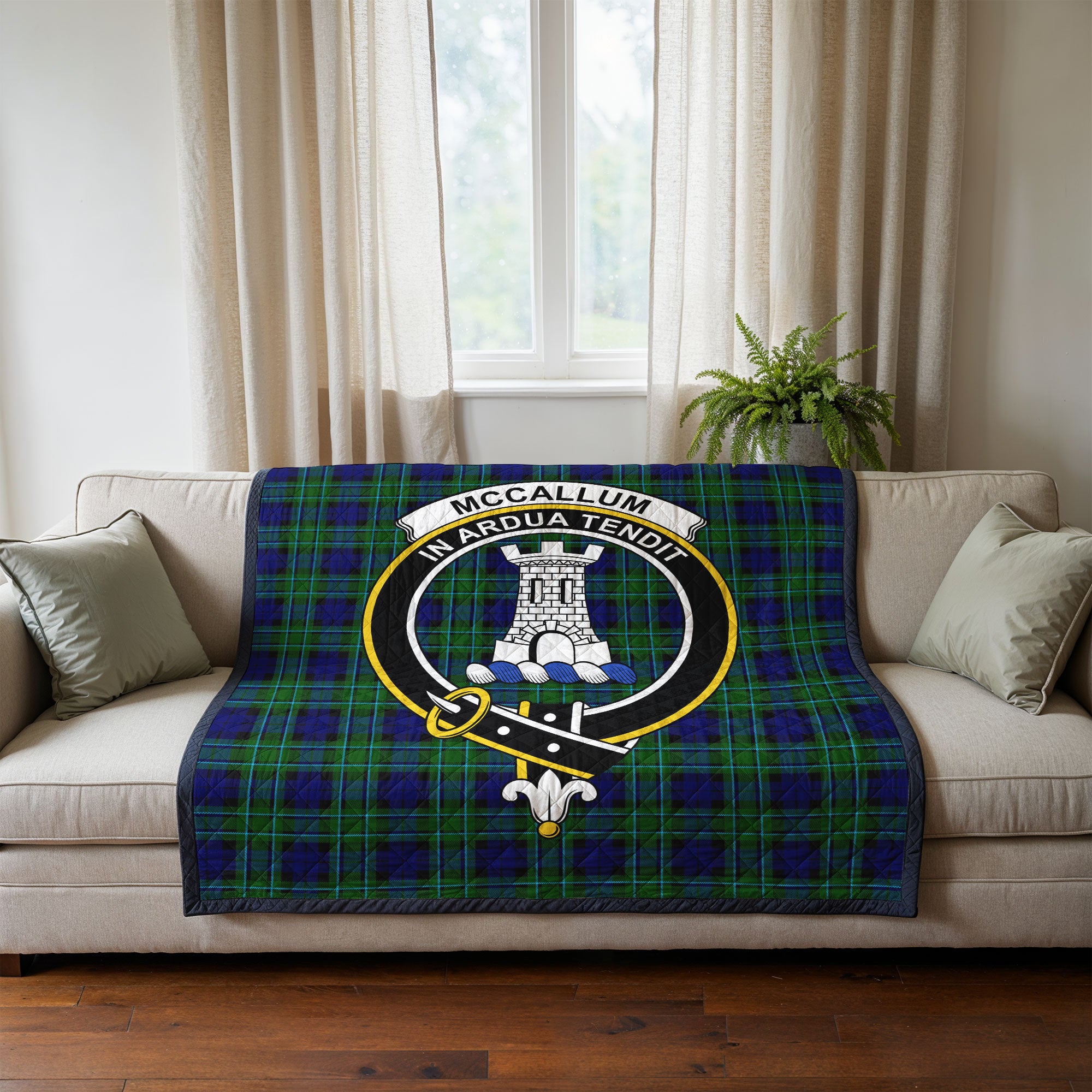 McCallum Modern Tartan Crest Quilt