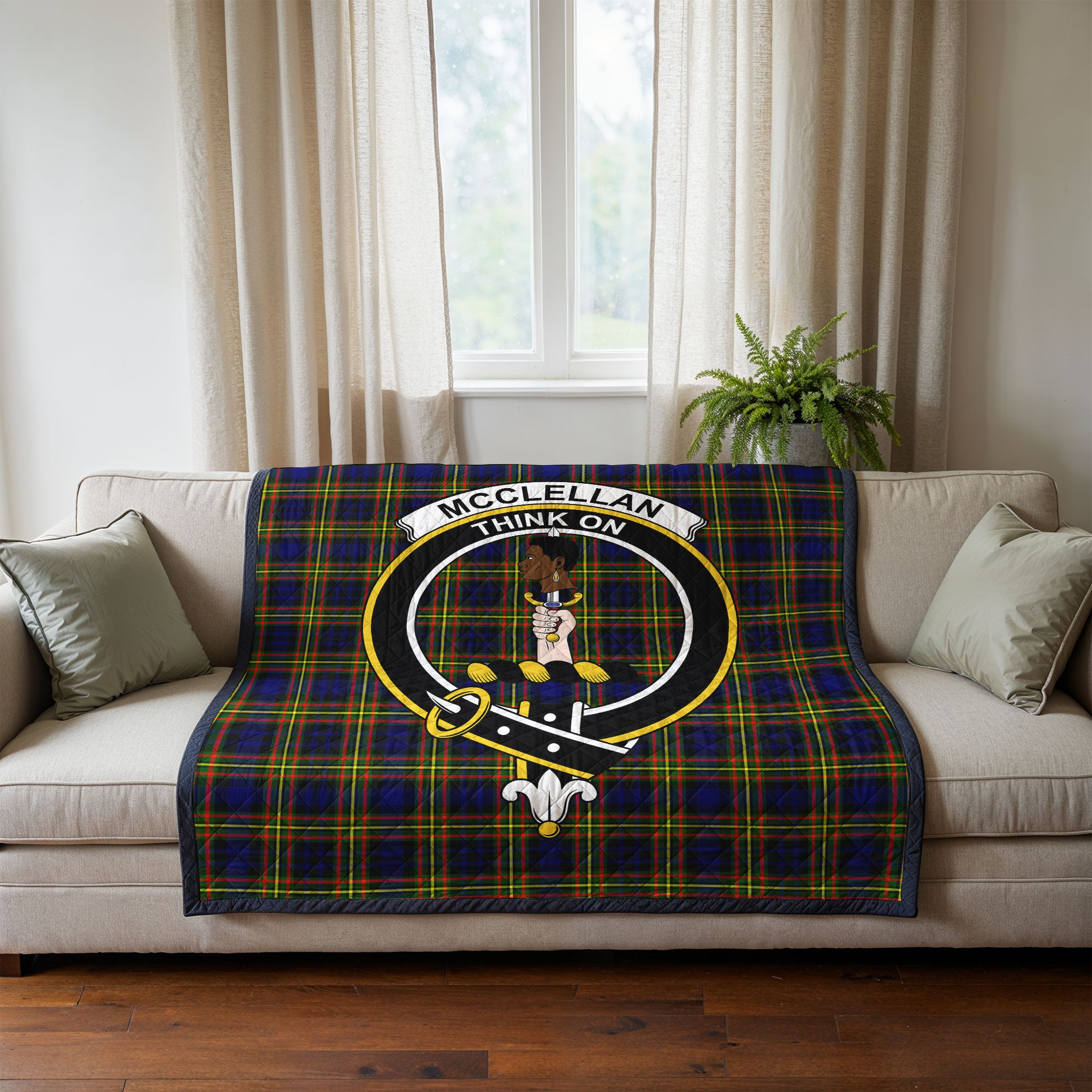 McClellan Modern Tartan Crest Quilt