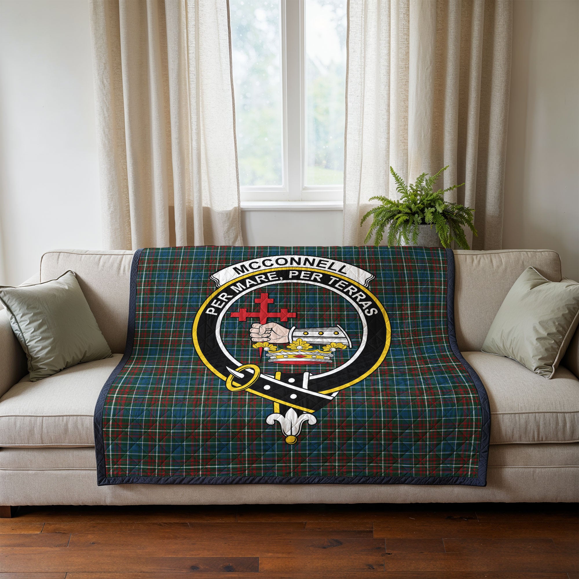 McConnell Tartan Crest Quilt