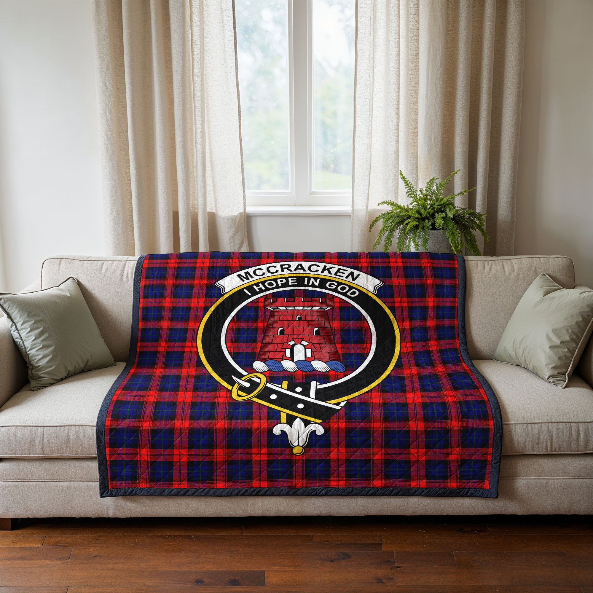 McCracken Tartan Crest Quilt