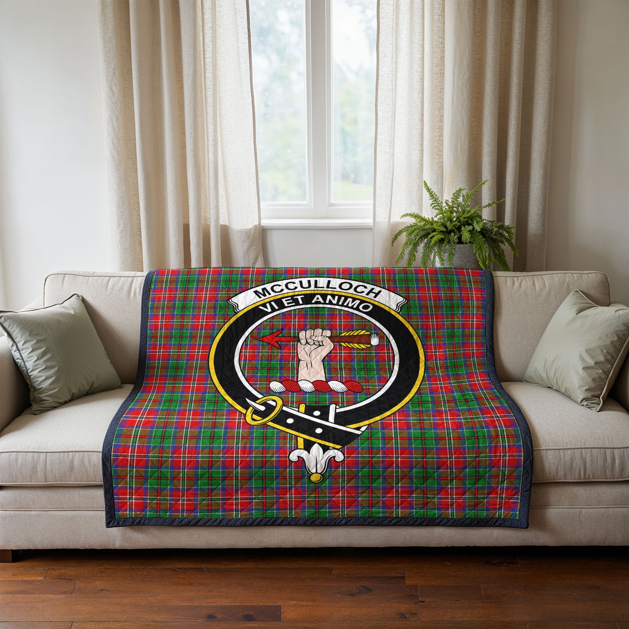 McCulloch Tartan Crest Quilt