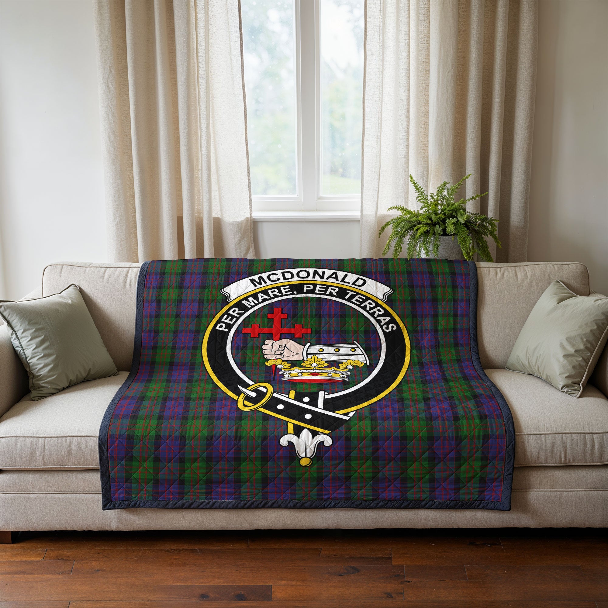 McDonald Tartan Crest Quilt