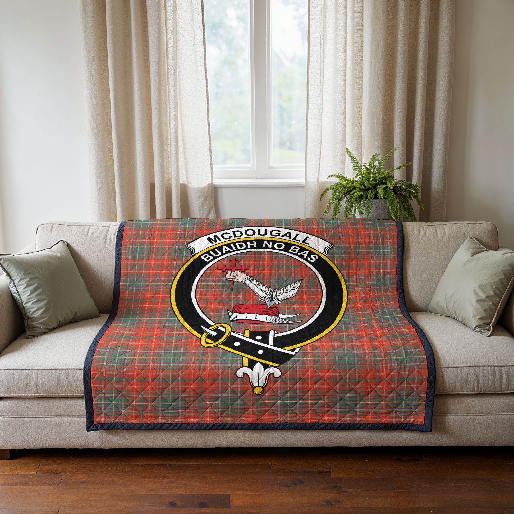 McDougall Ancient Tartan Crest Quilt