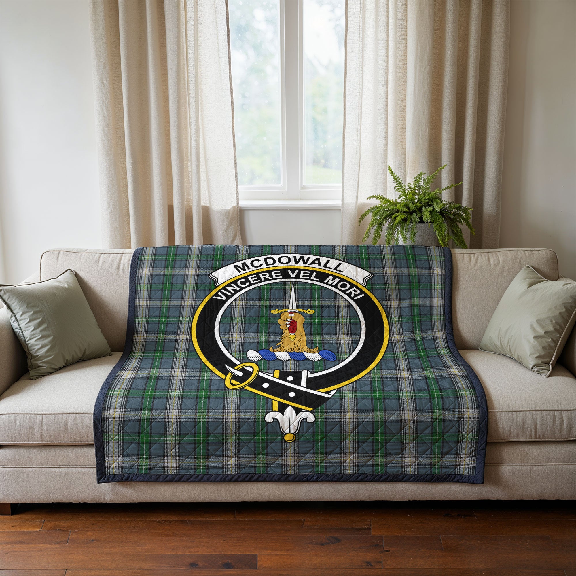 McDowall Tartan Crest Quilt