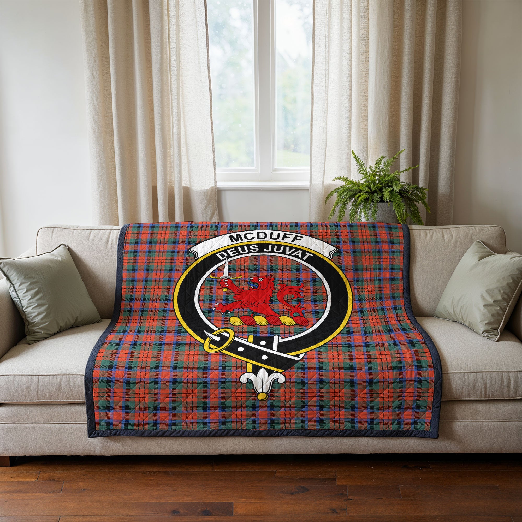 McDuff Ancient Tartan Crest Quilt