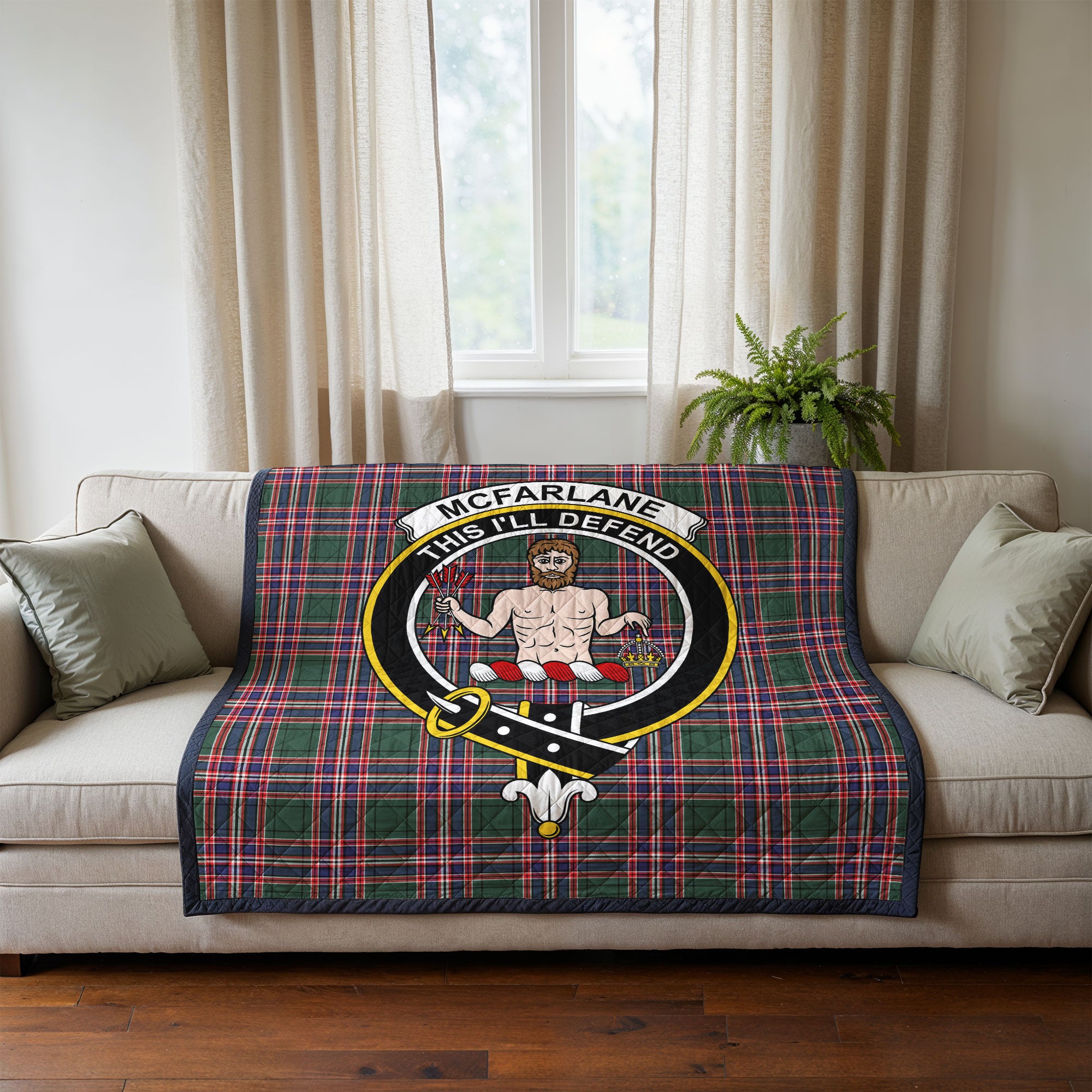 McFarlane Hunting Modern Tartan Crest Quilt