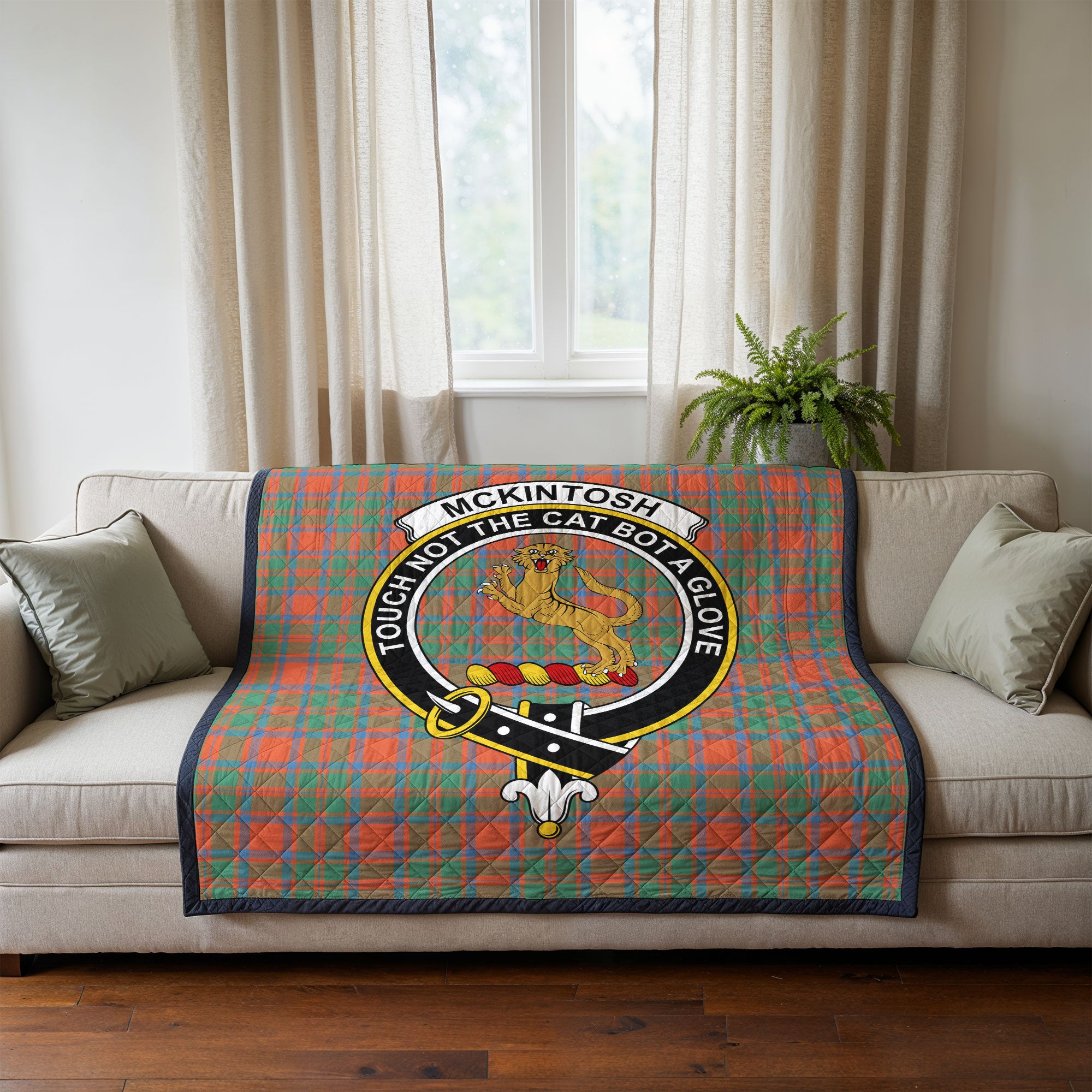 McKintosh Ancient Tartan Crest Quilt