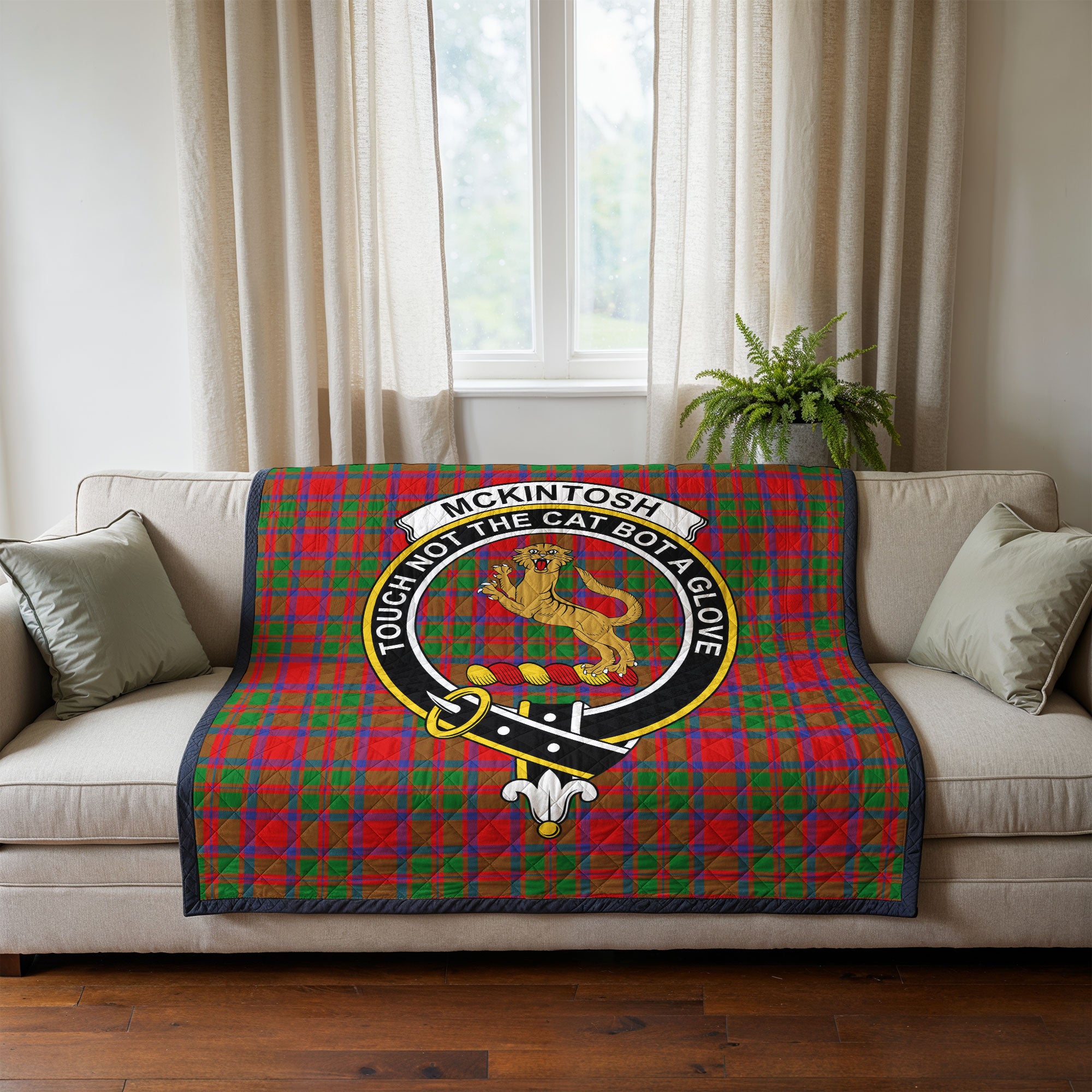 McKintosh Modern Tartan Crest Quilt