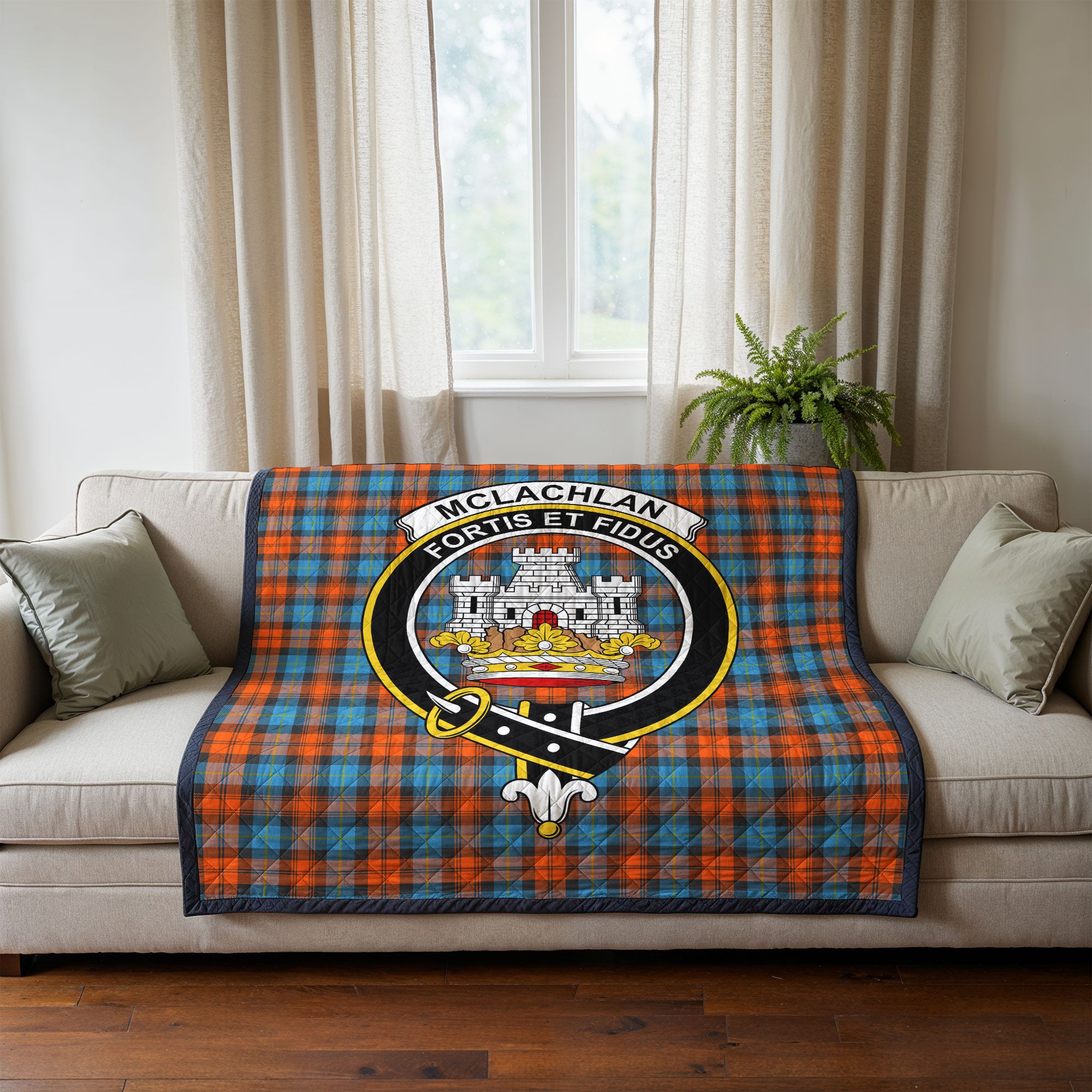McLachlan Ancient Tartan Crest Quilt