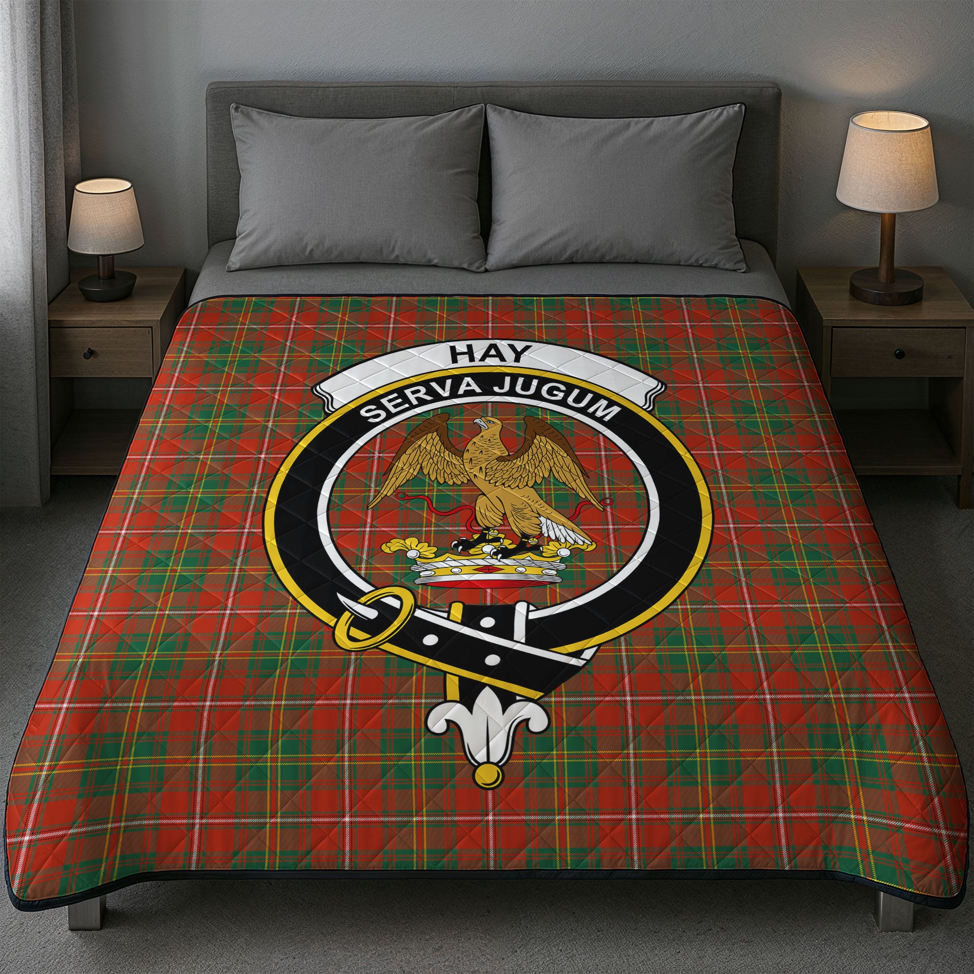 Hay Ancient Tartan Crest Quilt