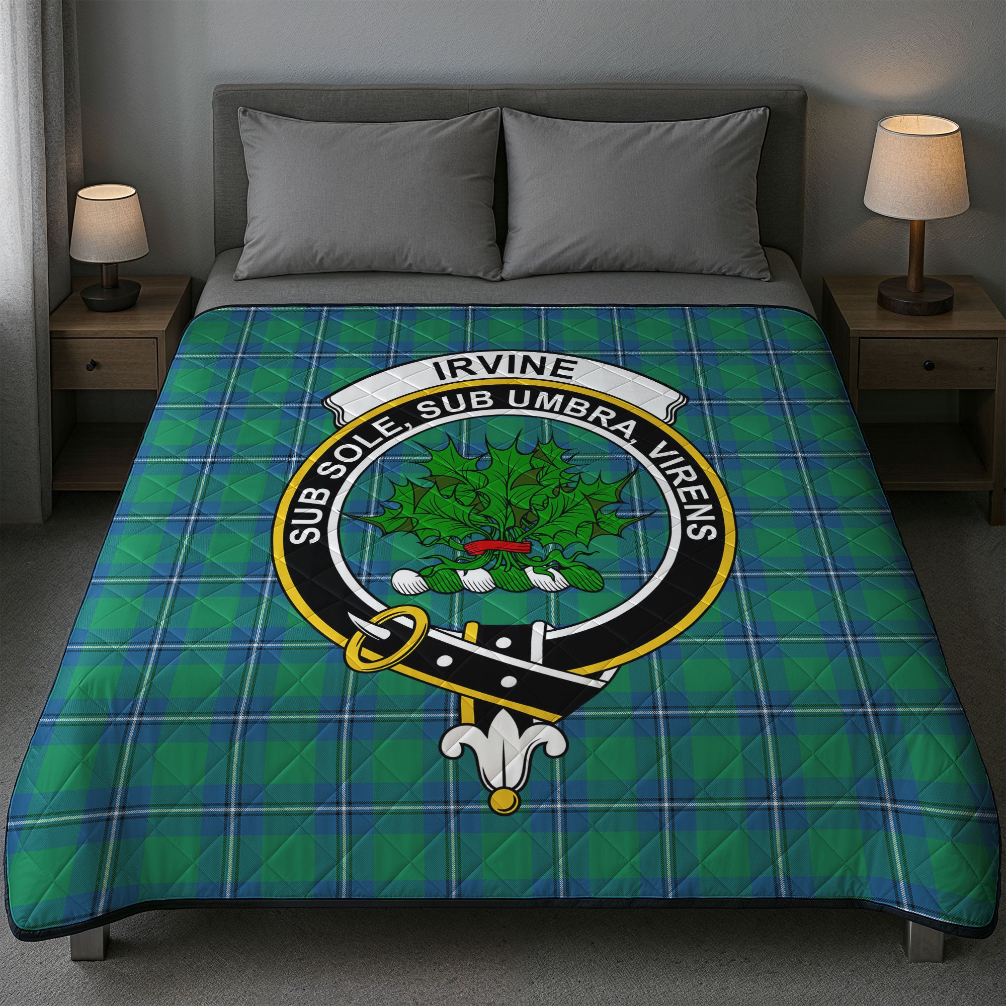 Irvine Ancient Tartan Crest Quilt