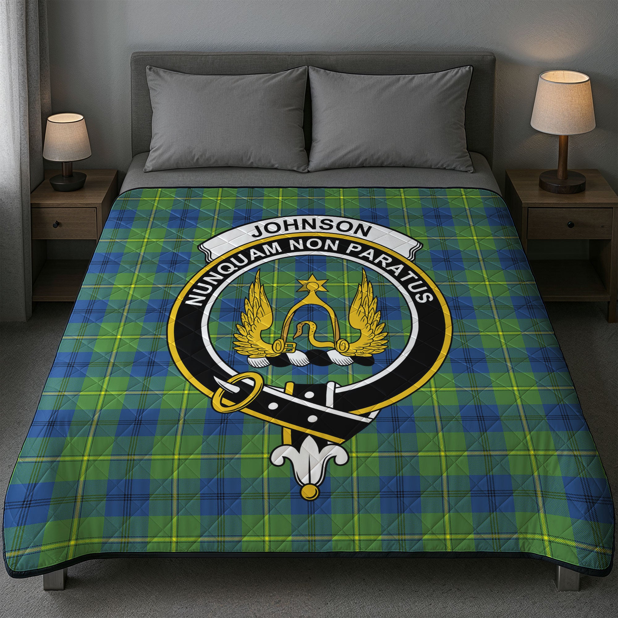 Johnson Ancient Tartan Crest Quilt