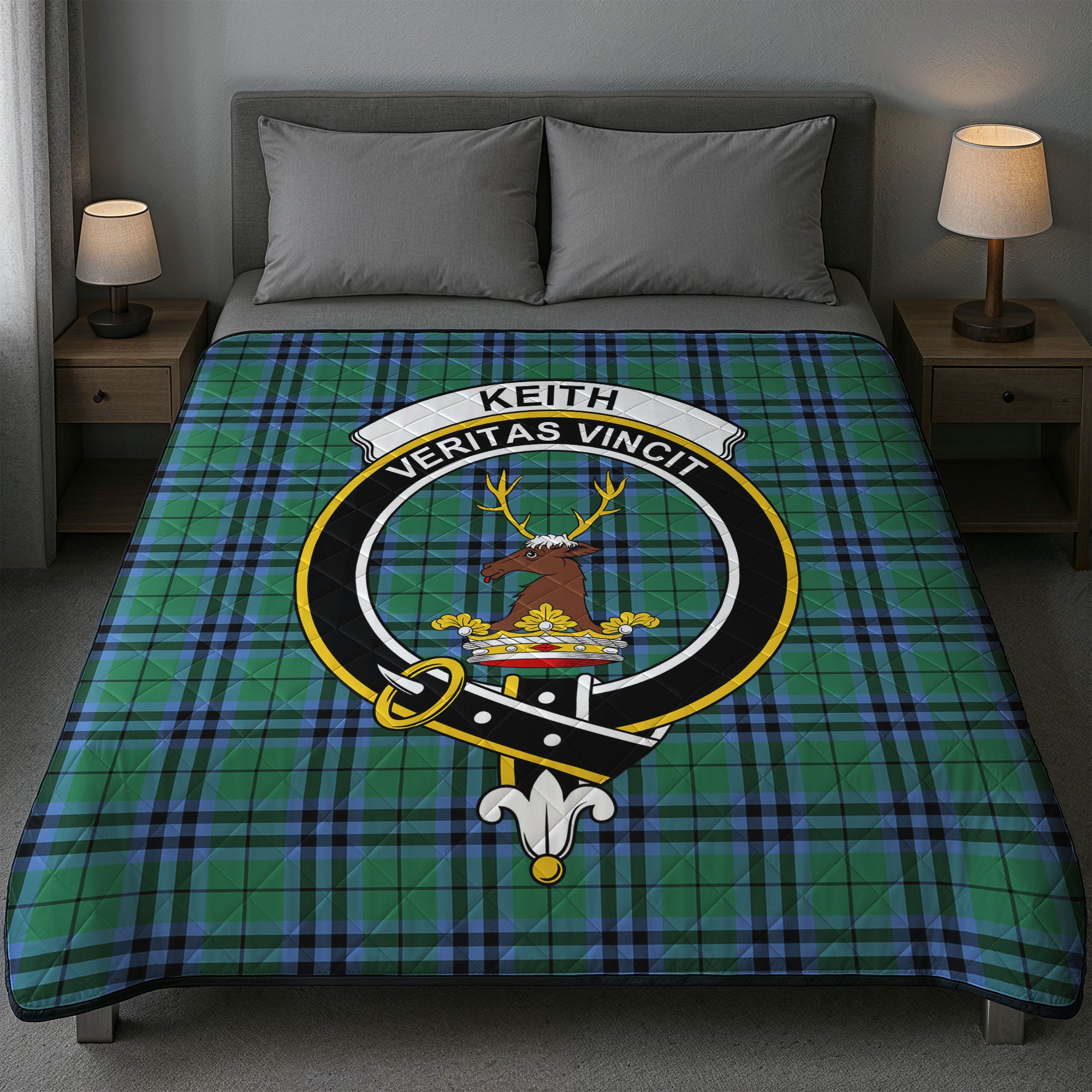 Keith Ancient Tartan Crest Quilt