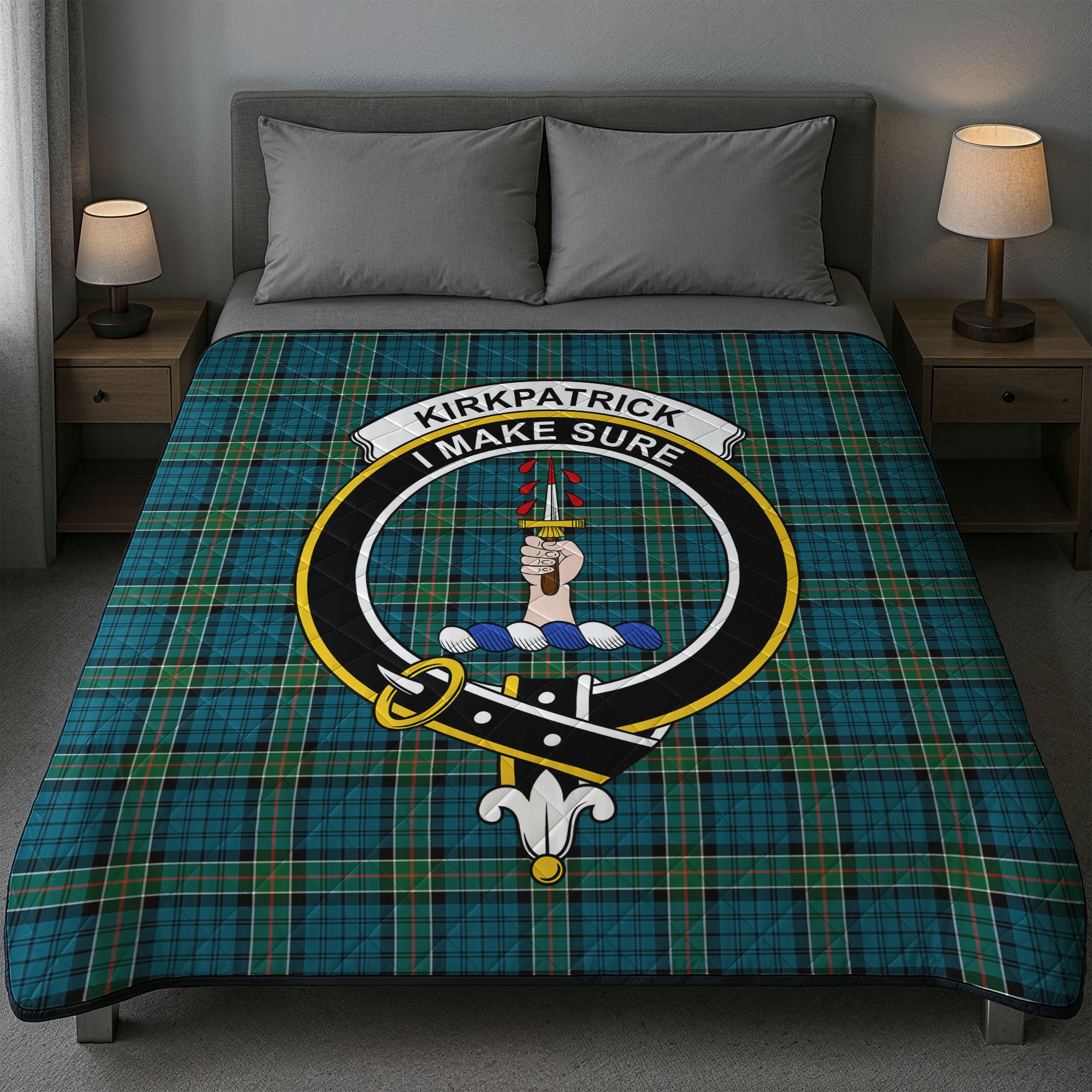 Kirkpatrick Ancient Tartan Crest Quilt